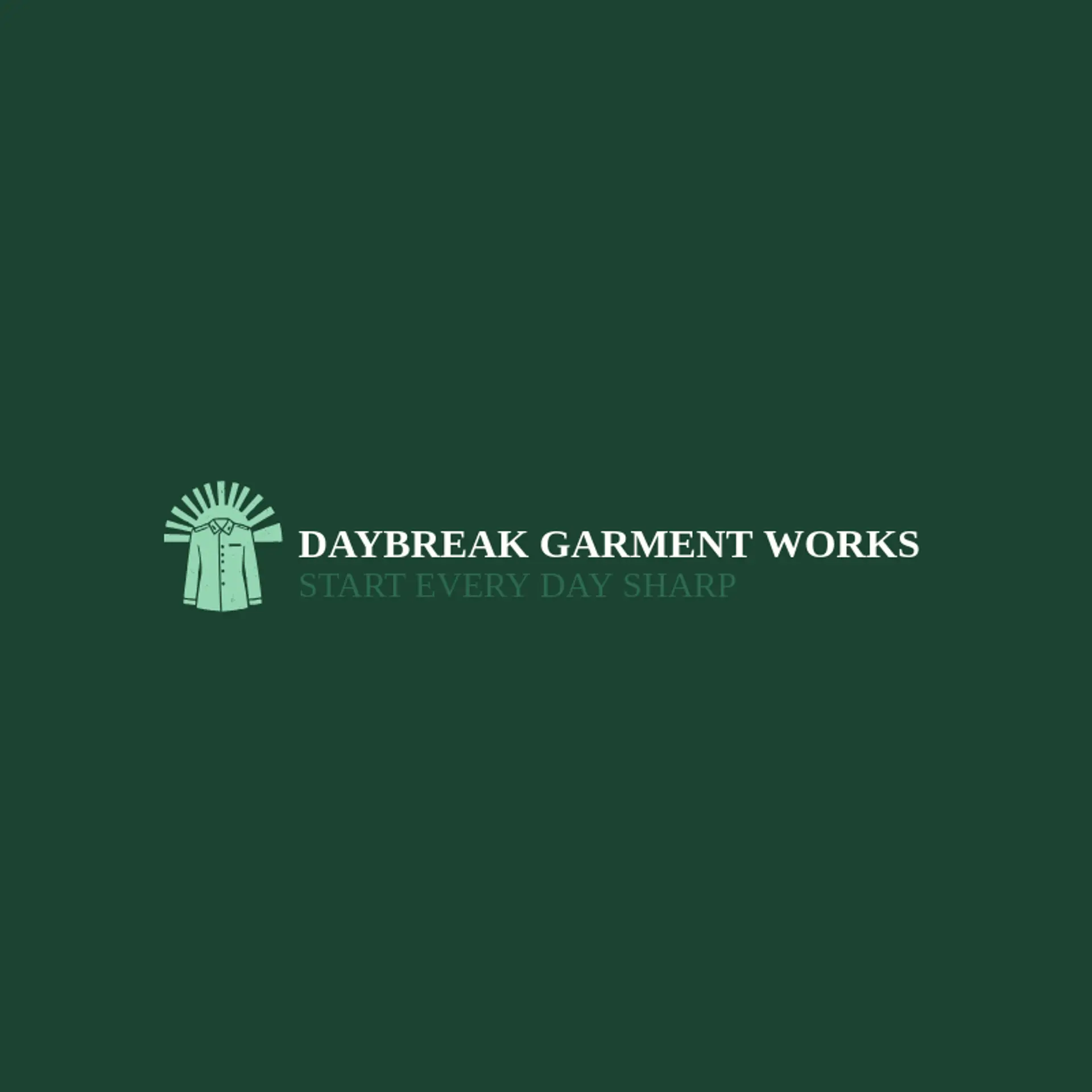 Daybreak Garment Works logo for uniform