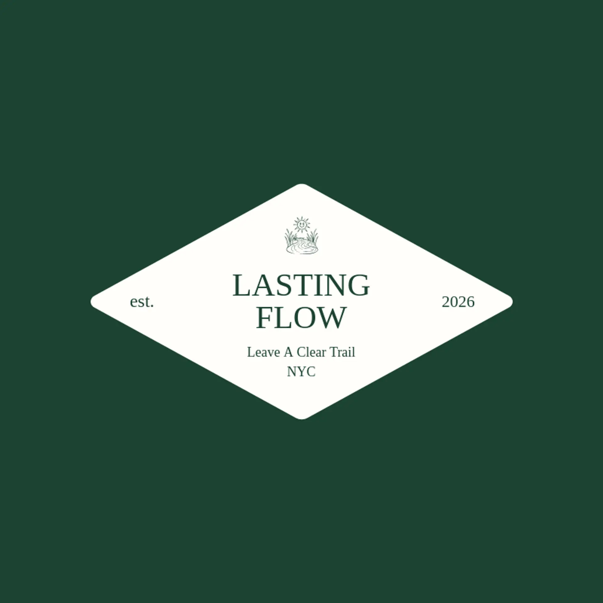 Lasting Flow logo for river