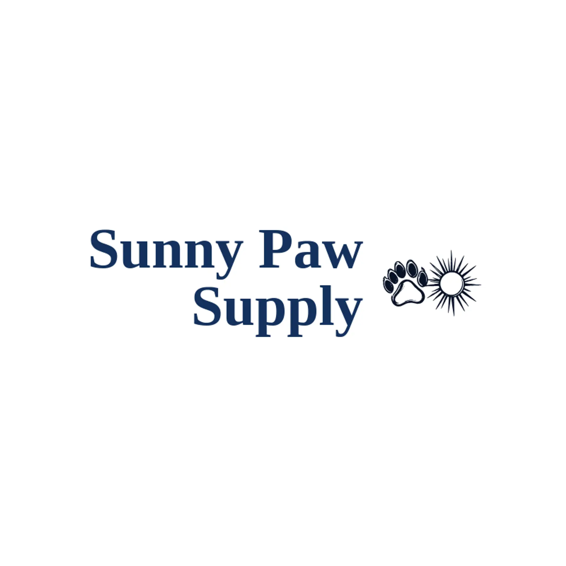 Sunny Paw Supply logo for paw print
