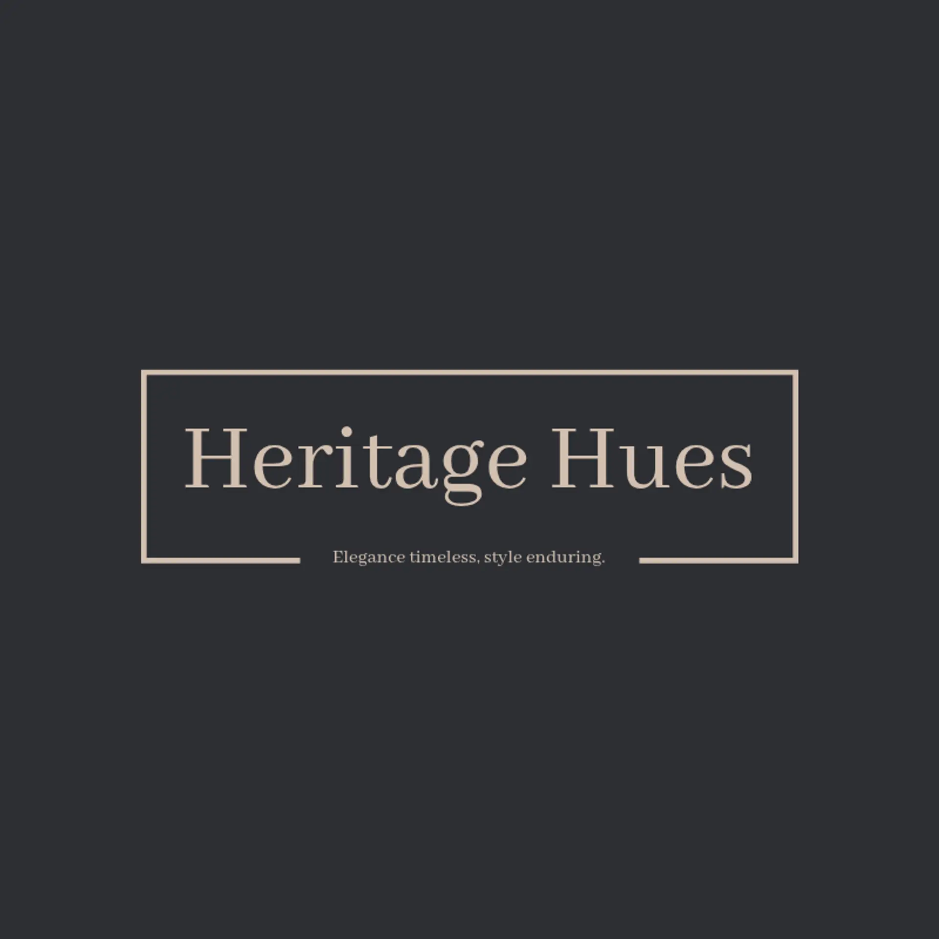 Heritage Hues logo for classic fashion