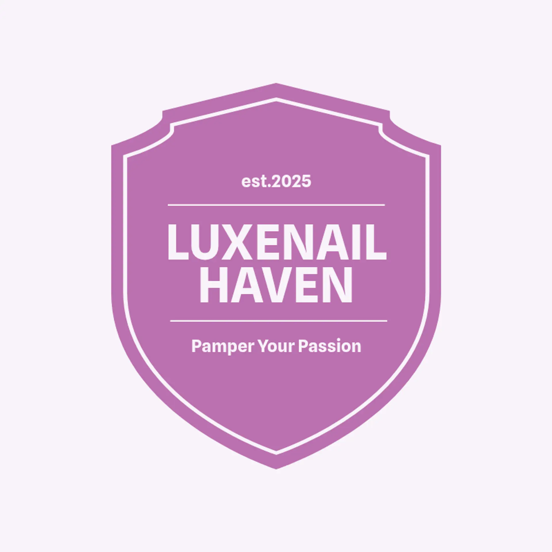 LuxeNail Haven logo for nail spa