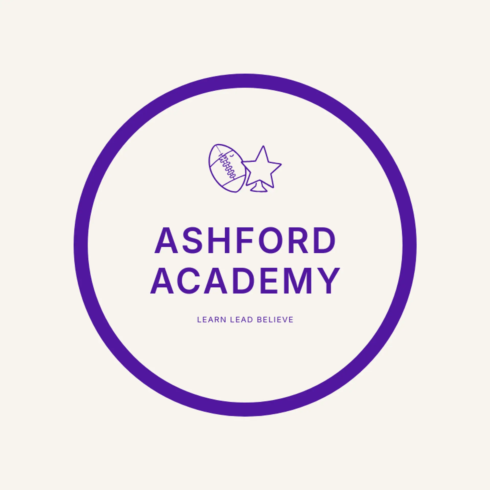 Ashford Academy logo for football team
