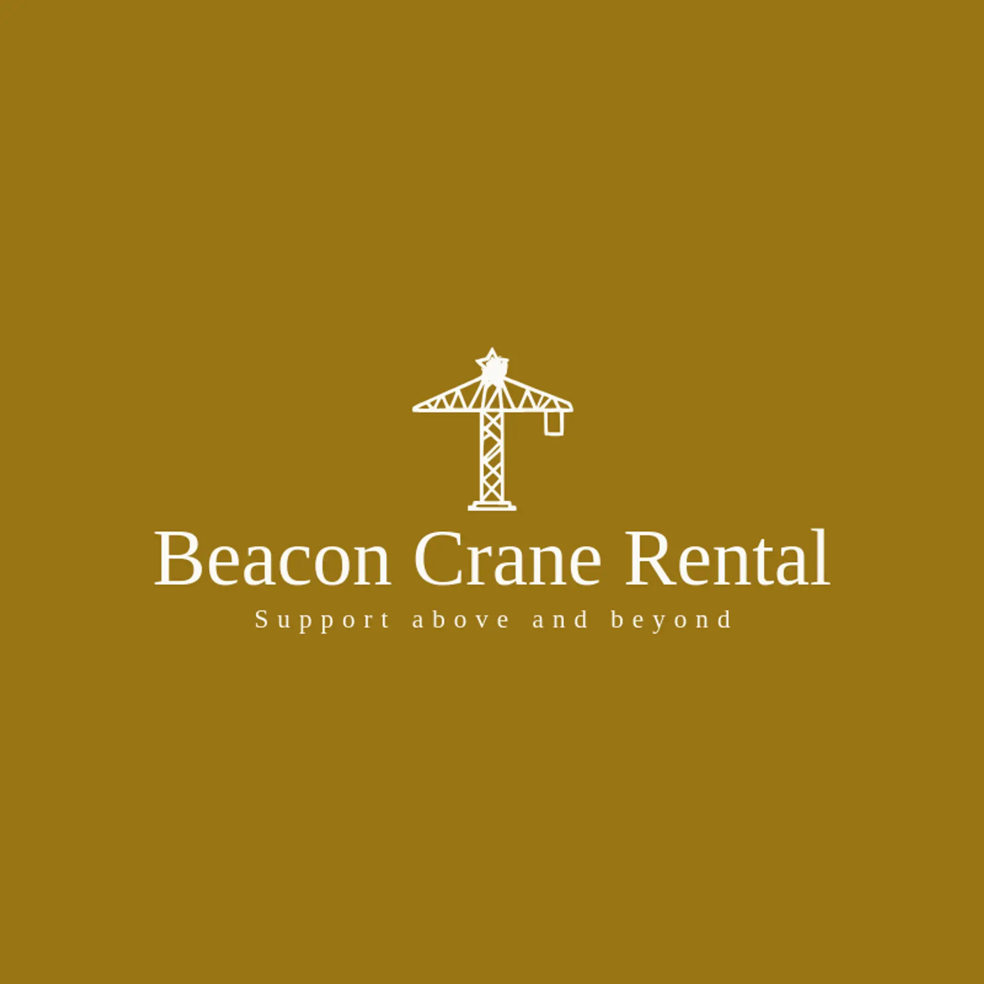 Beacon Crane Rental logo for crane
