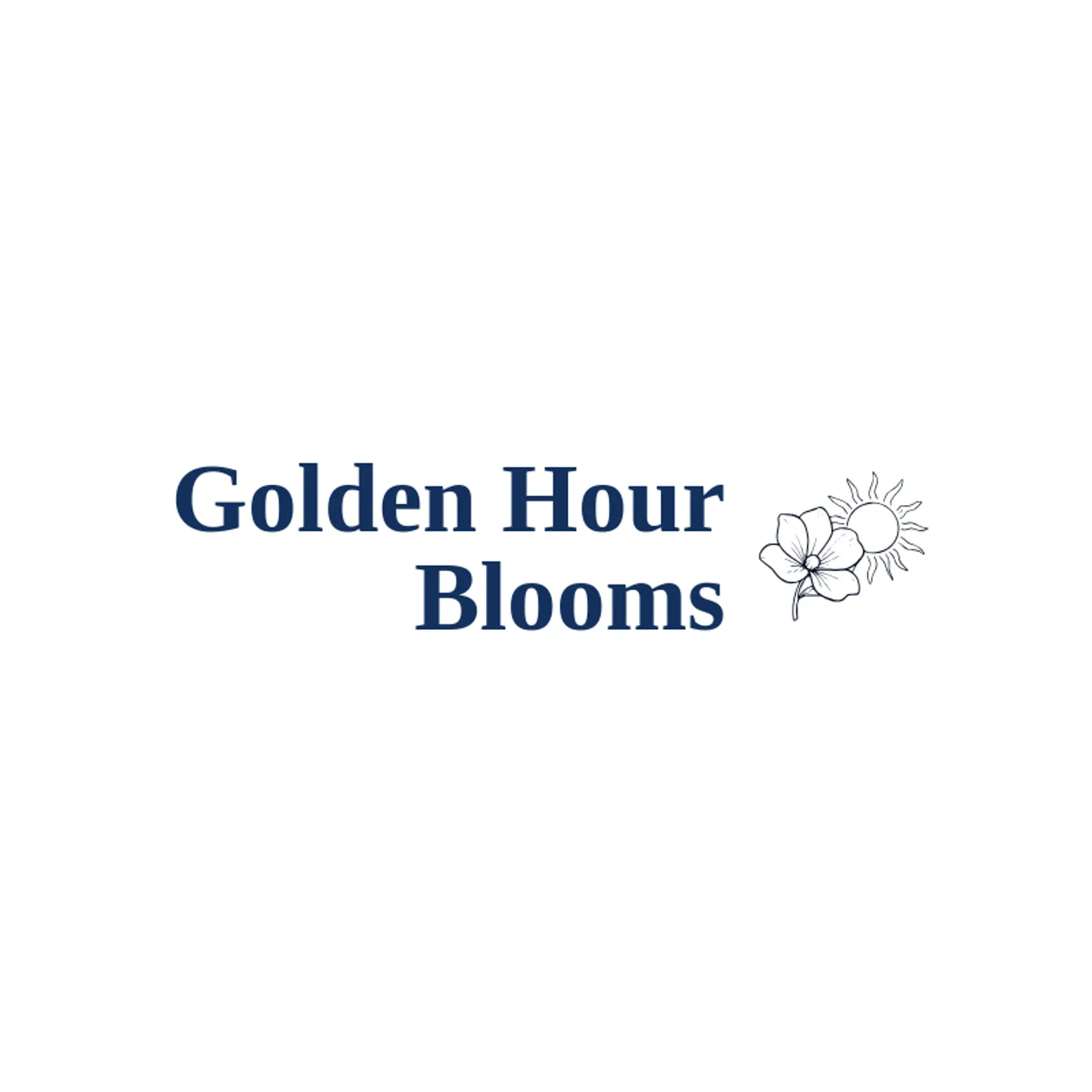 Golden Hour Blooms logo for blossom