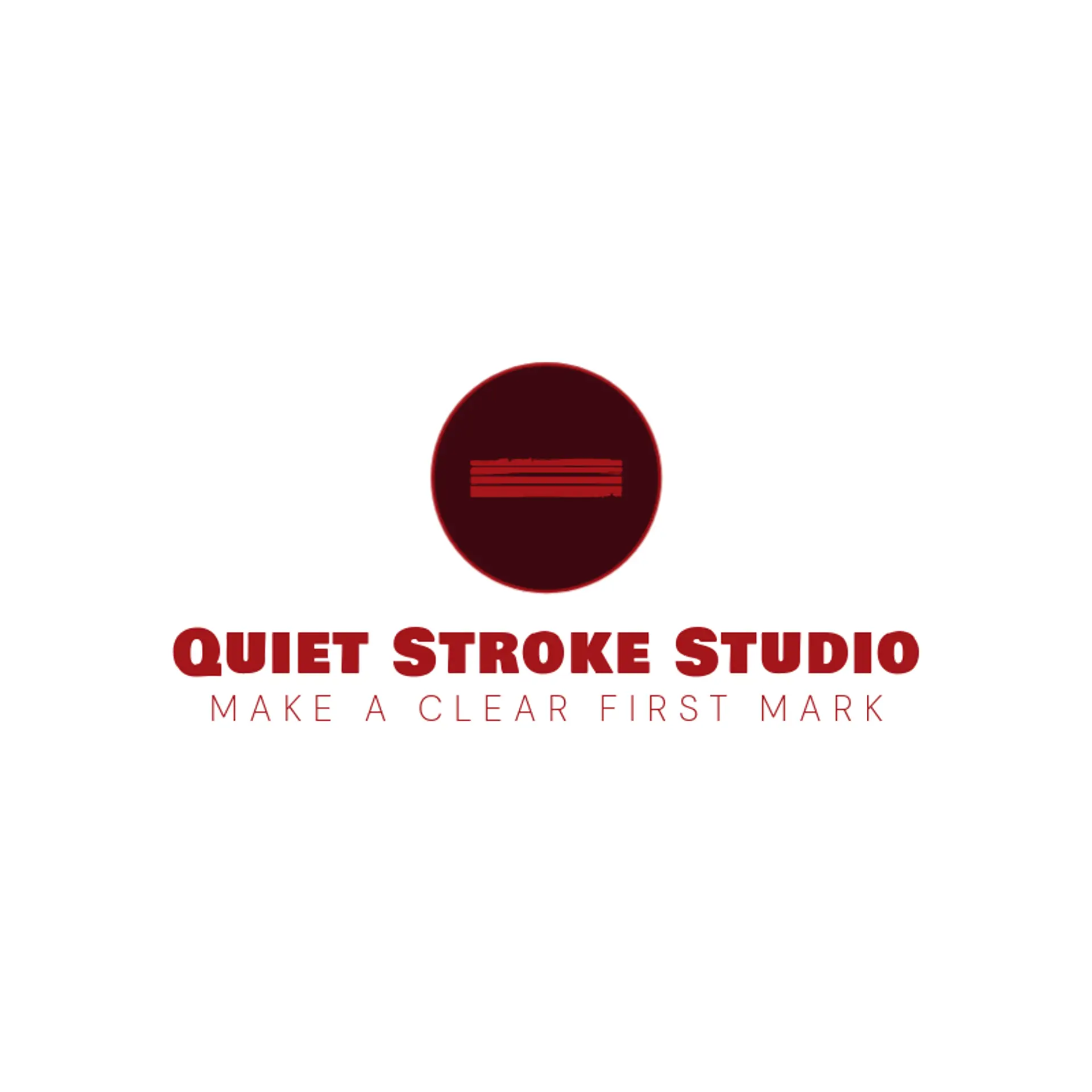 Quiet Stroke Studio logo for line