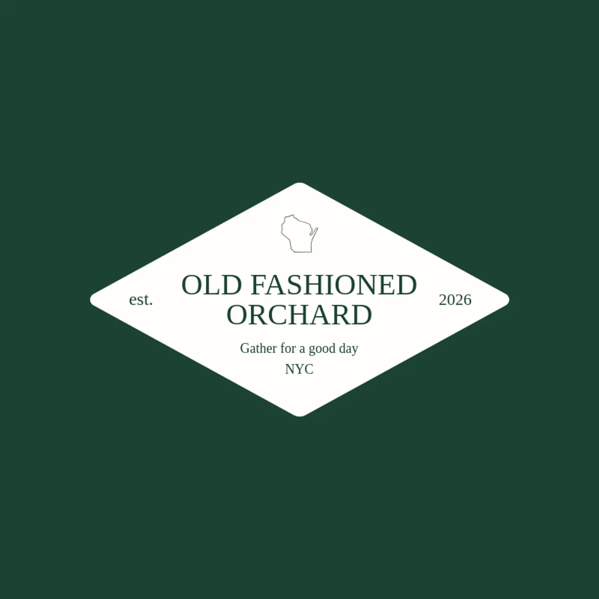 Old Fashioned Orchard logo for wisconsin