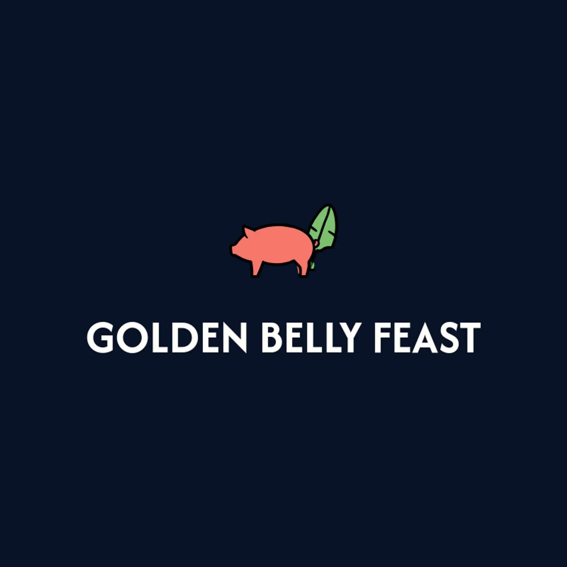 Golden Belly Feast logo for lechon