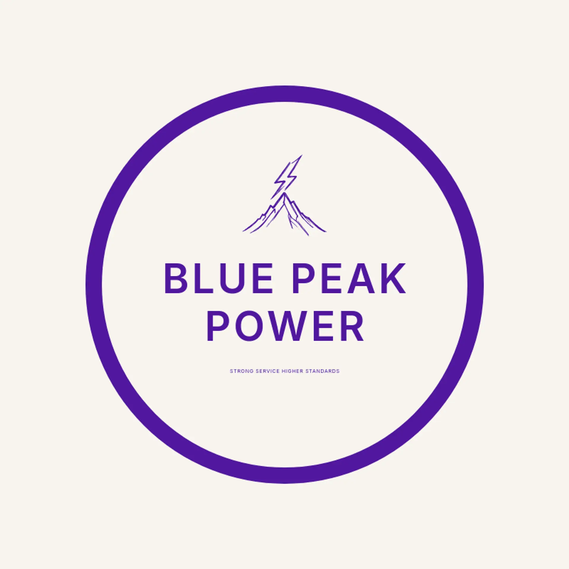 Blue Peak Power logo for electric