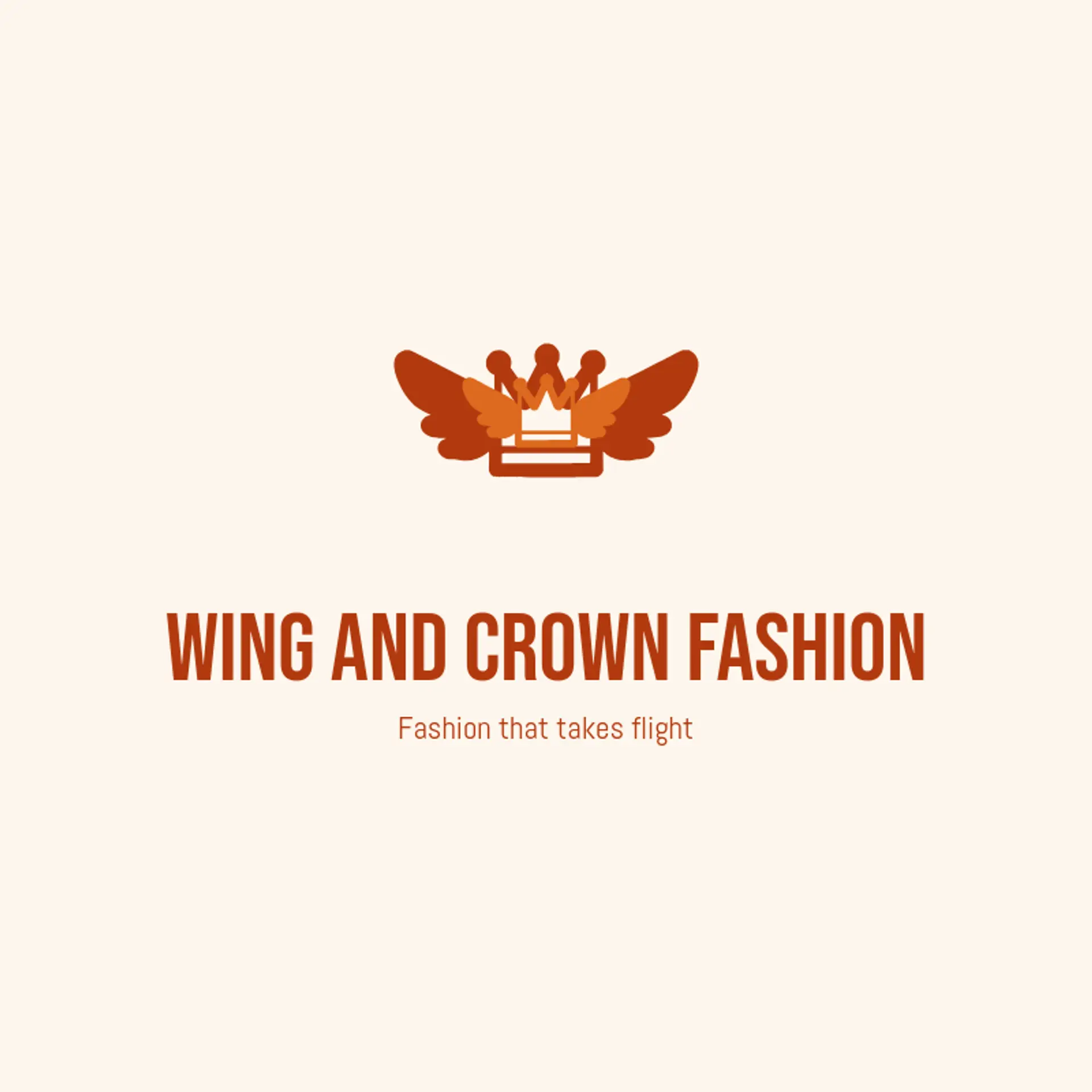 Wing and Crown Fashion logo for queen