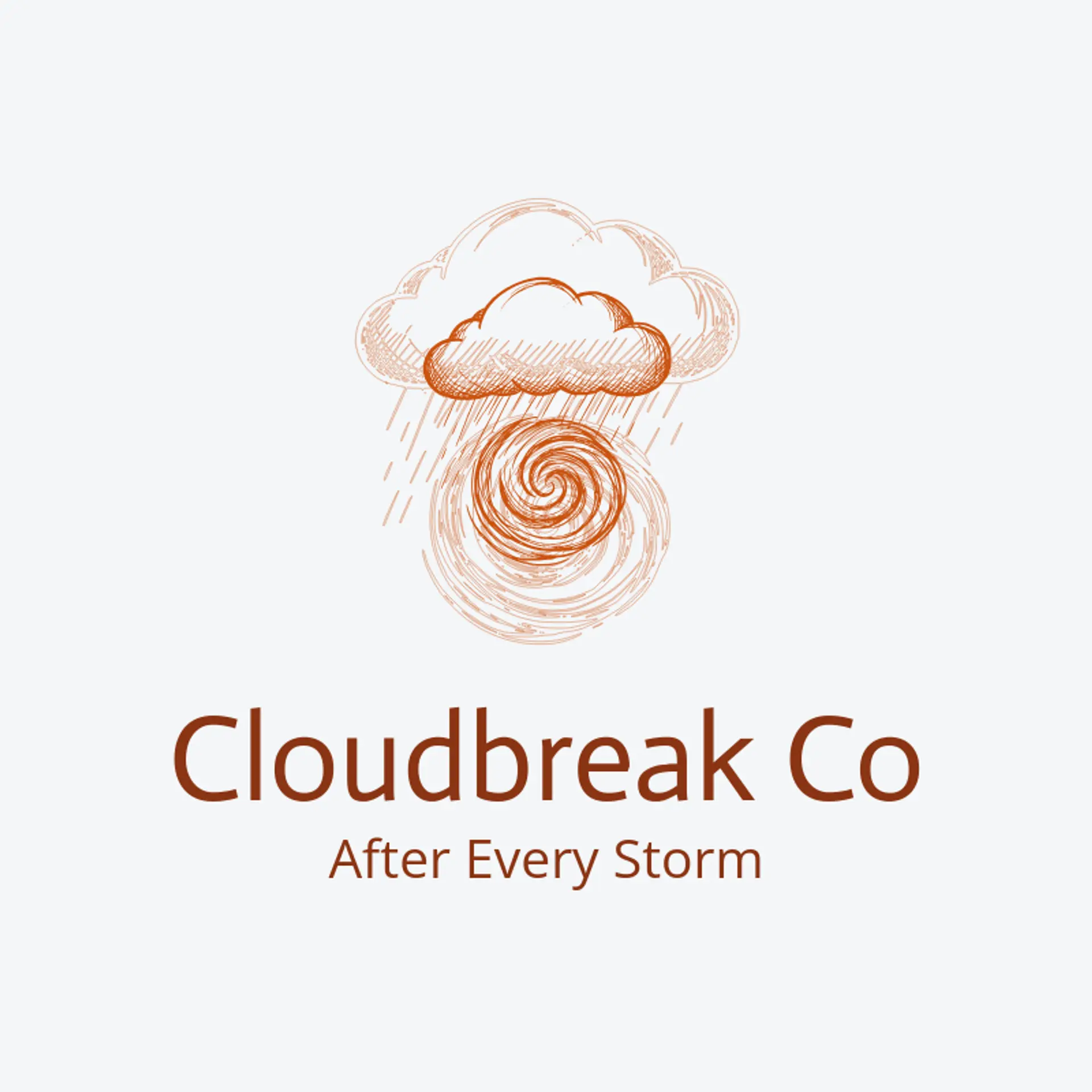 Cloudbreak Co logo for hurricane