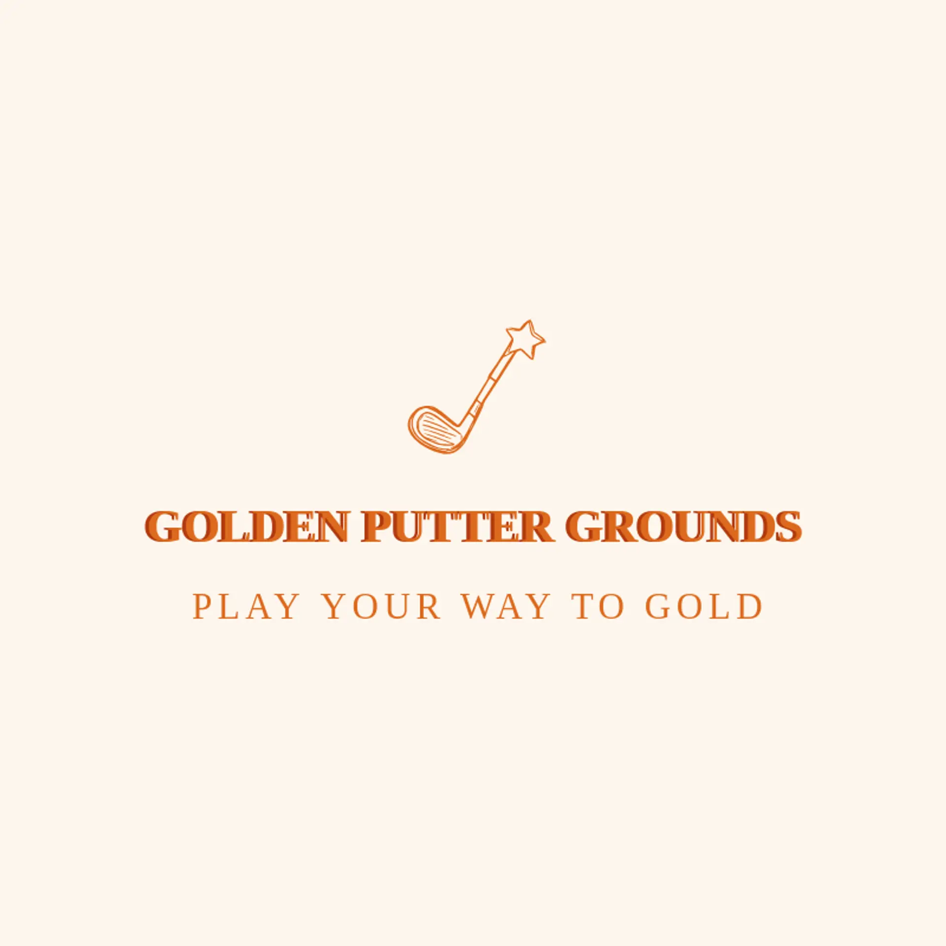 Golden Putter Grounds logo for mini golf