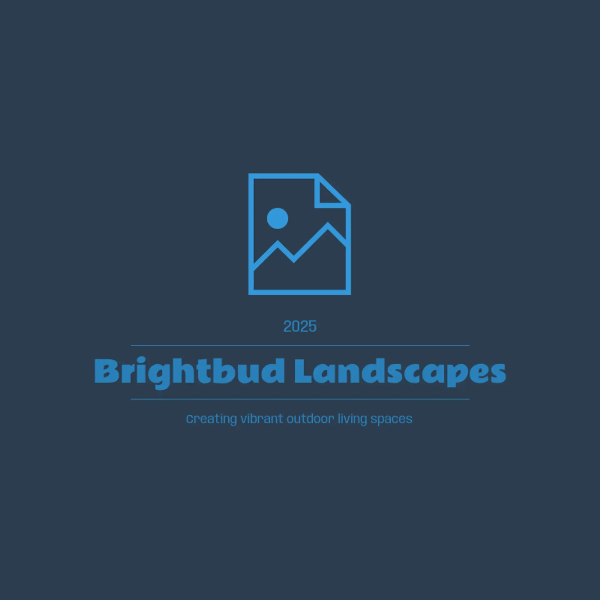 BrightBud Landscapes logo for cool landscaping