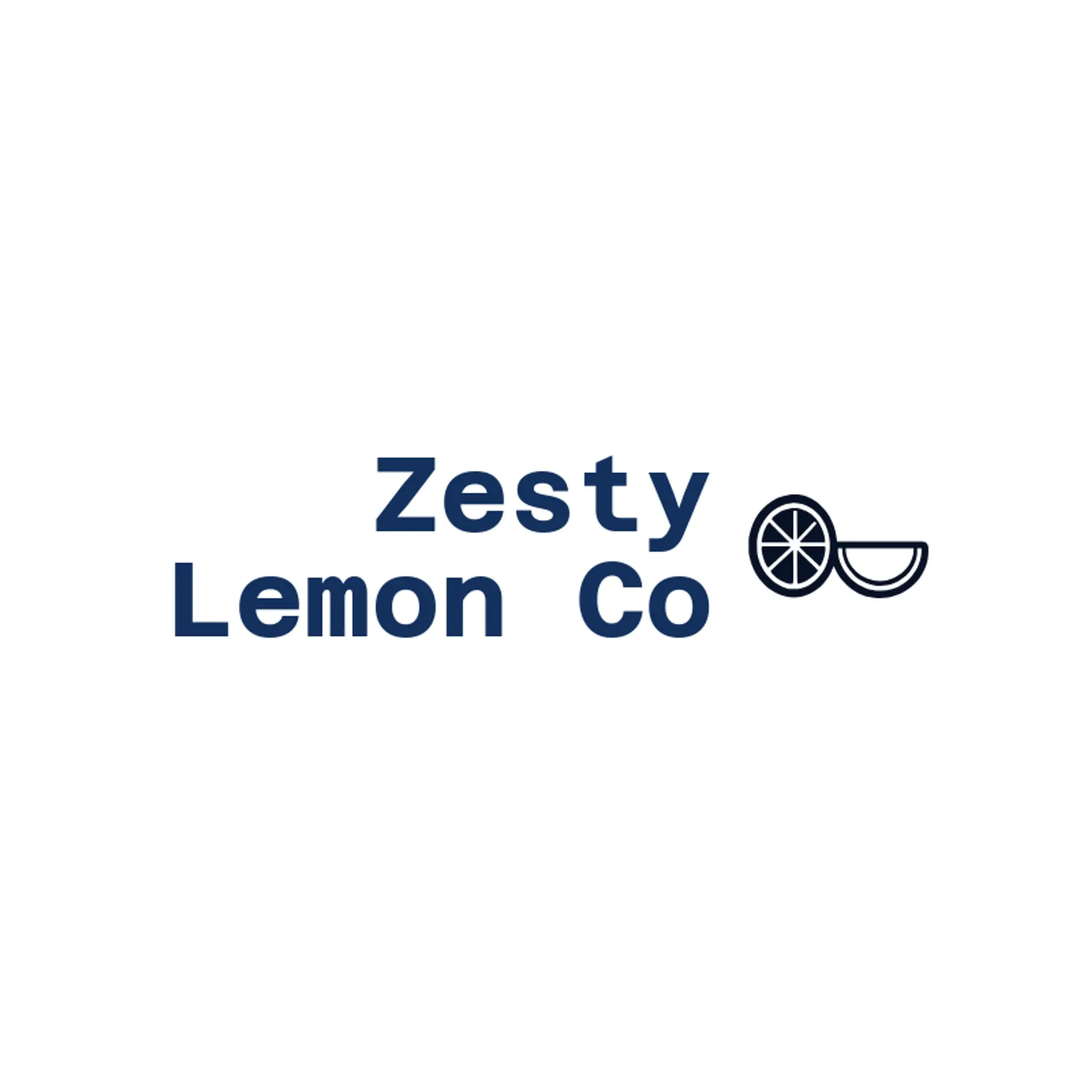 Zesty Lemon Co logo for lemonade