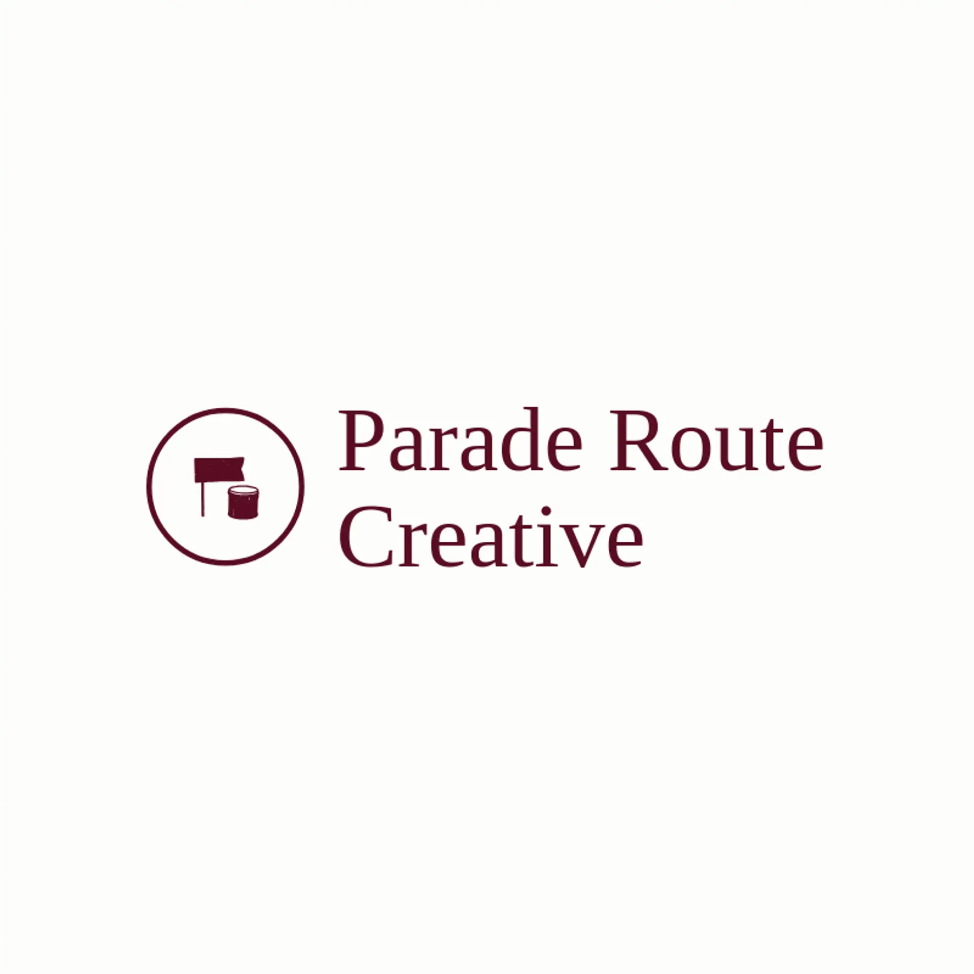 Parade Route Creative logo for advertisement