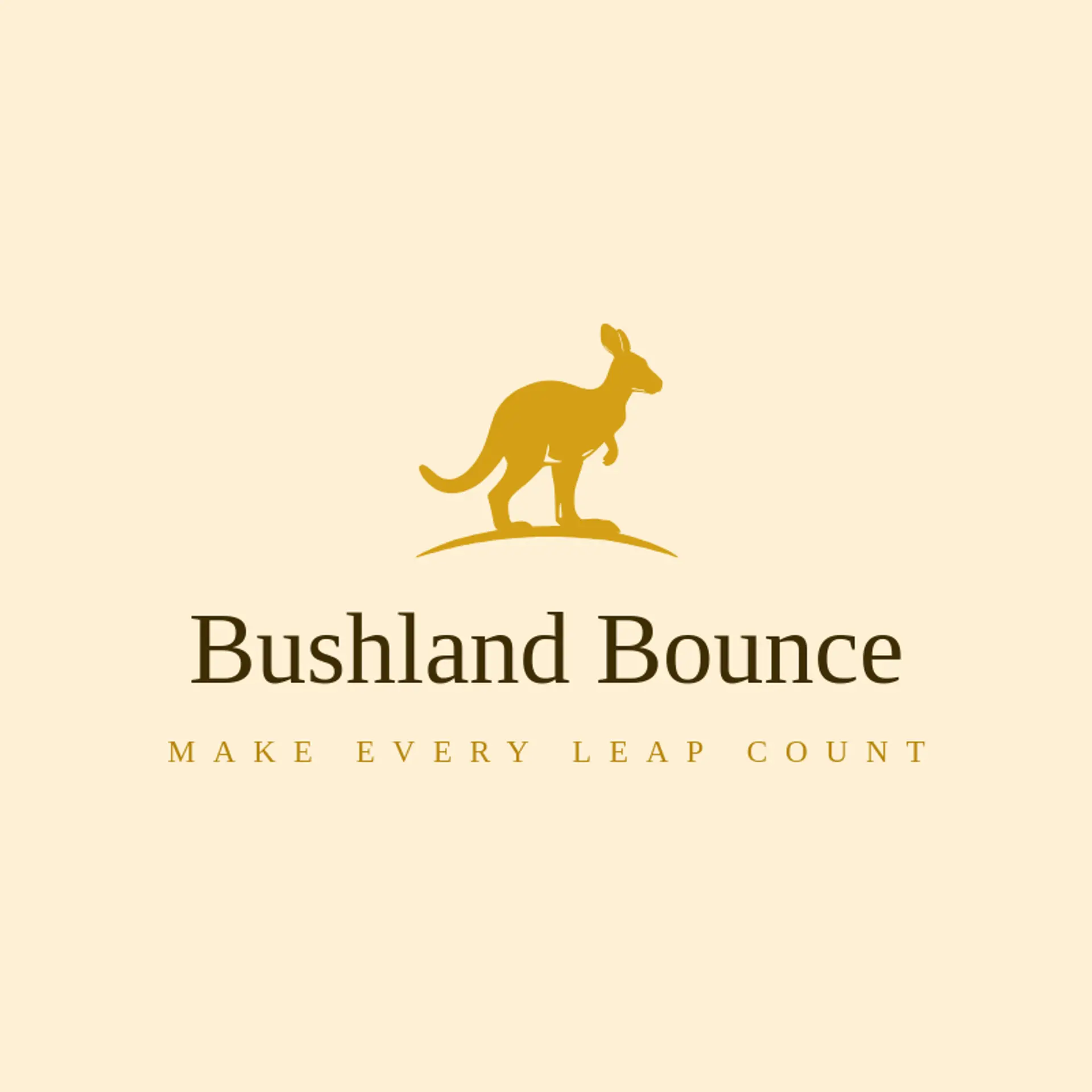 Bushland Bounce logo for kangaroo