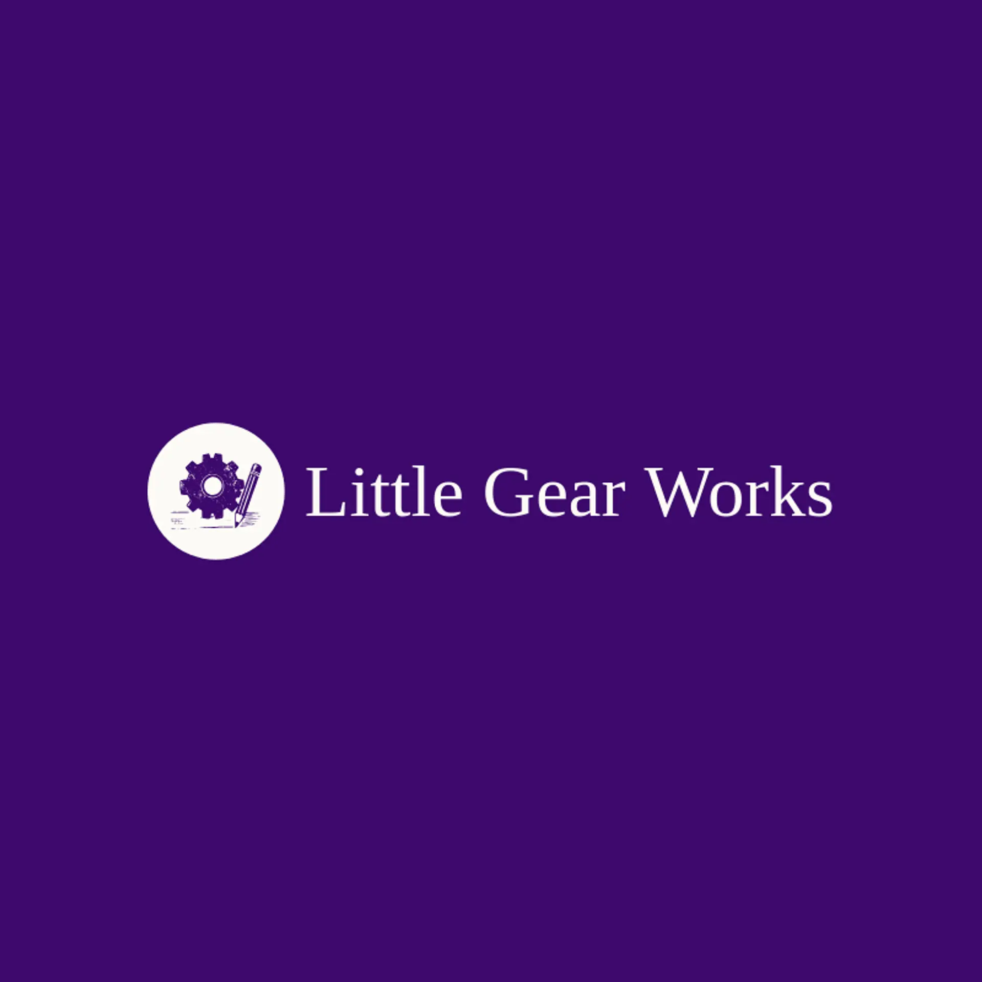Little Gear Works logo for workshop