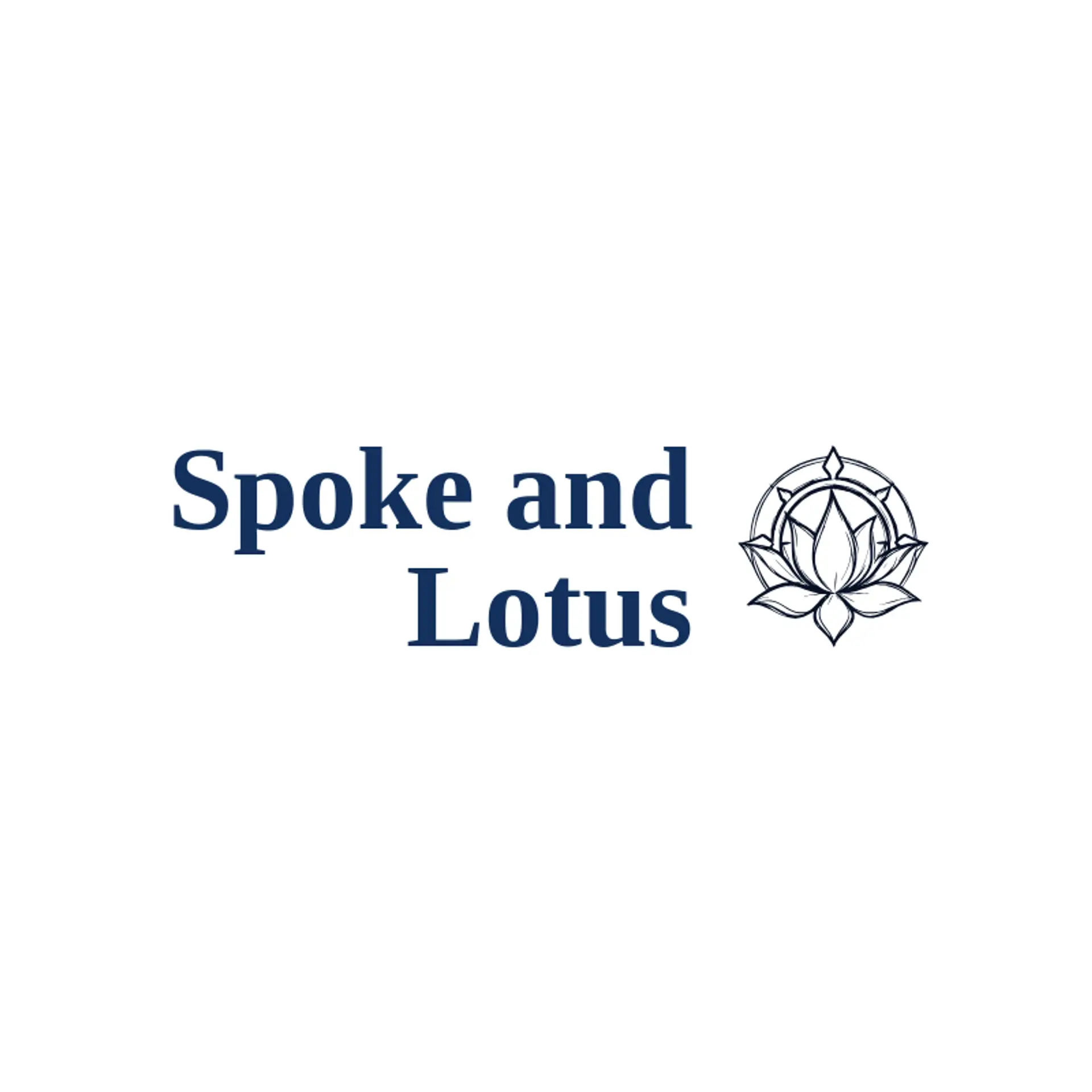 Spoke and Lotus logo for buddhism