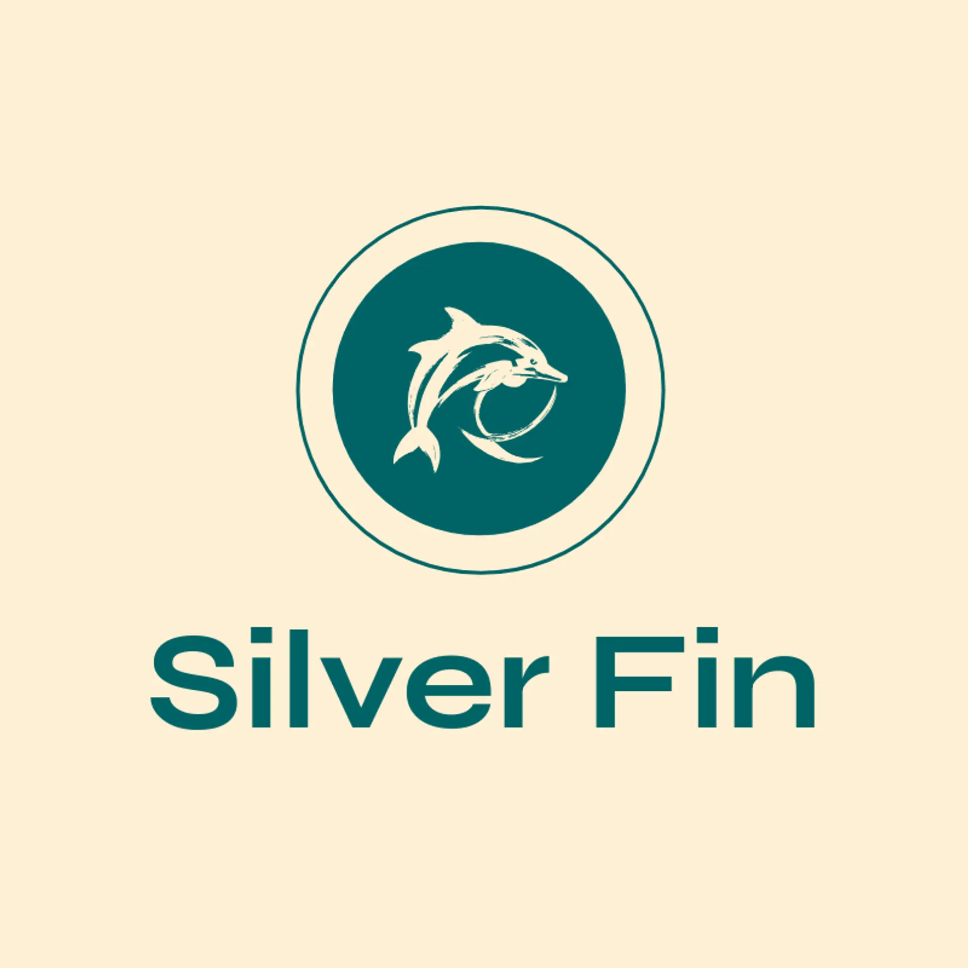 Silver Fin logo for dolphin