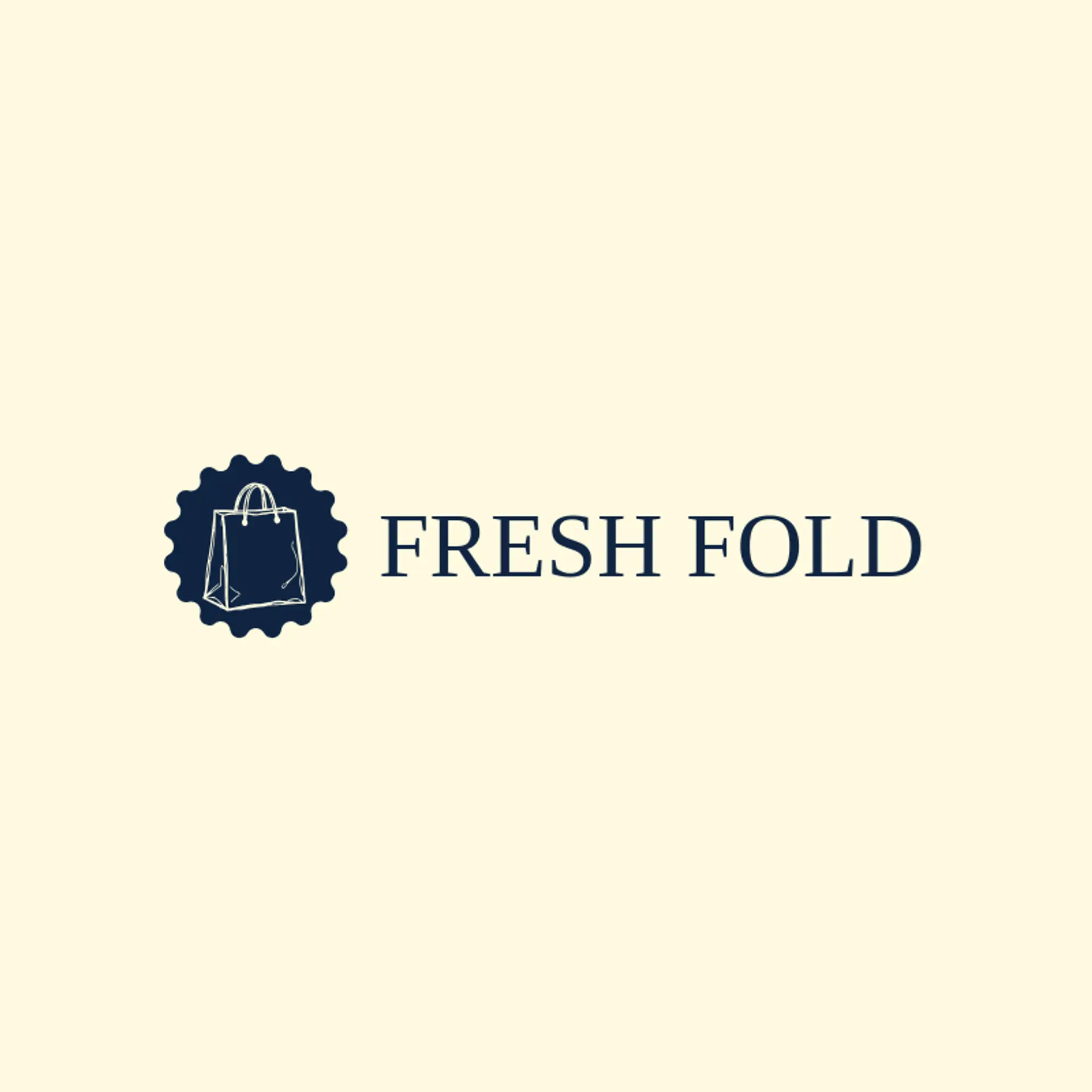 Fresh Fold logo for shopping bag