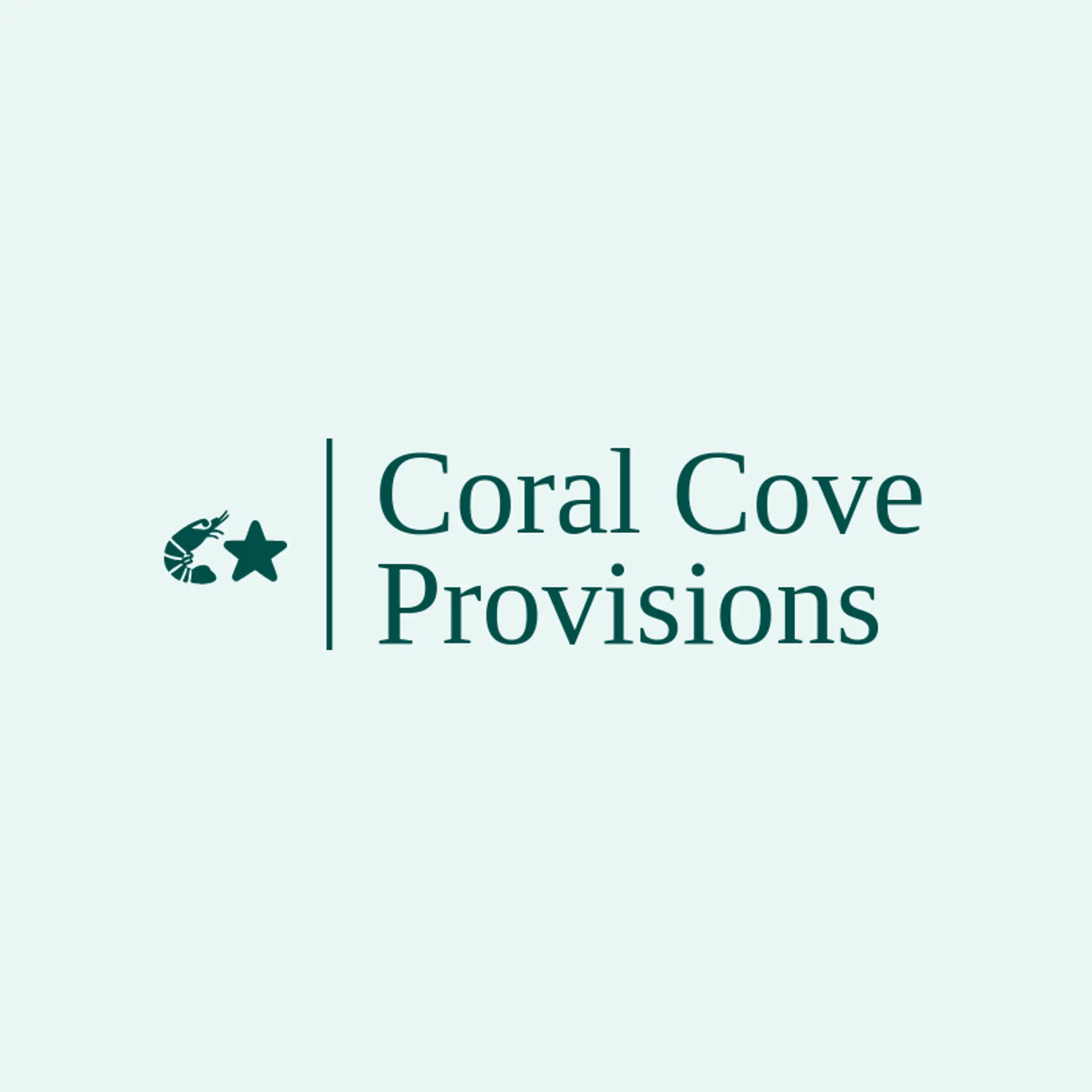Coral Cove Provisions logo for shrimp