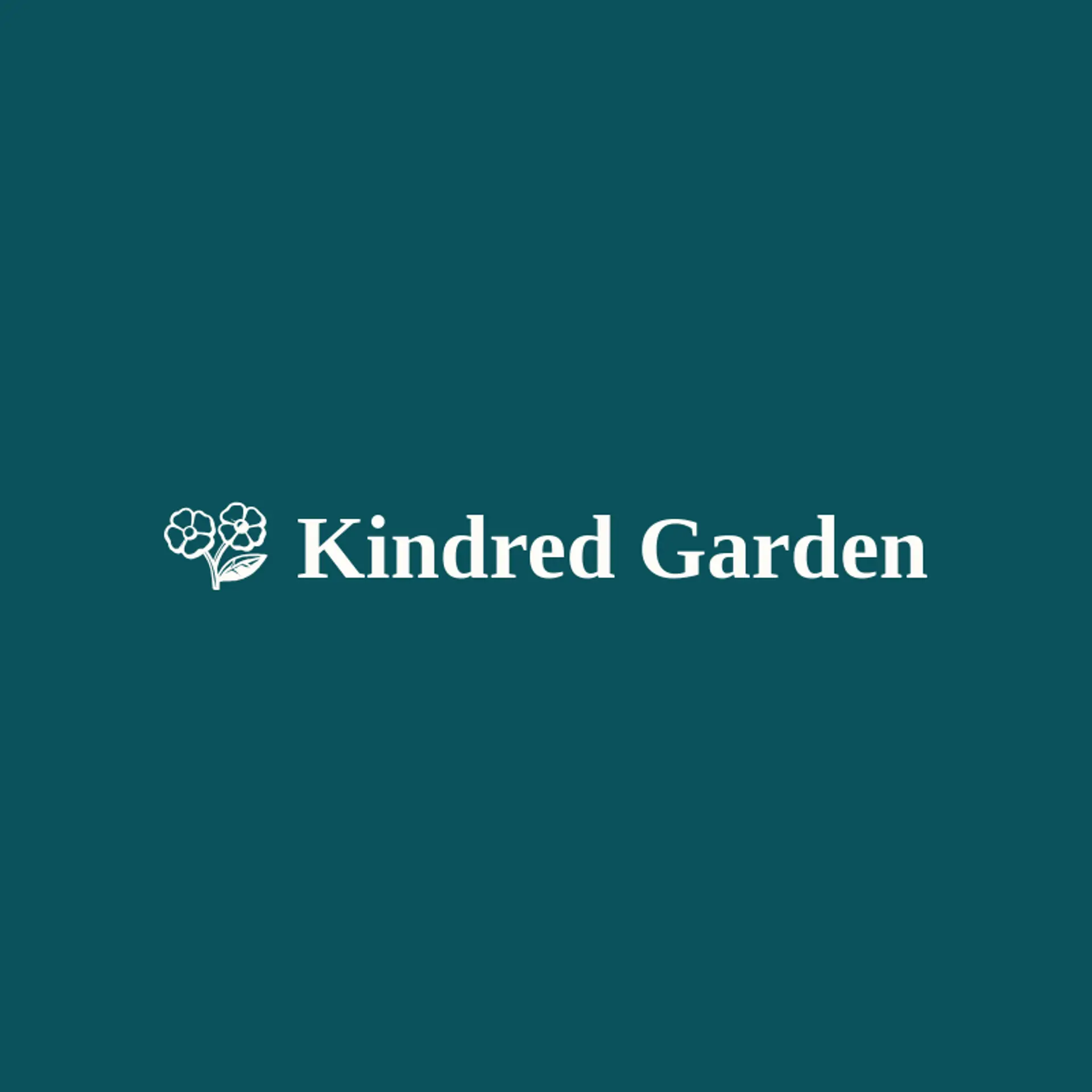 Kindred Garden logo for hippie