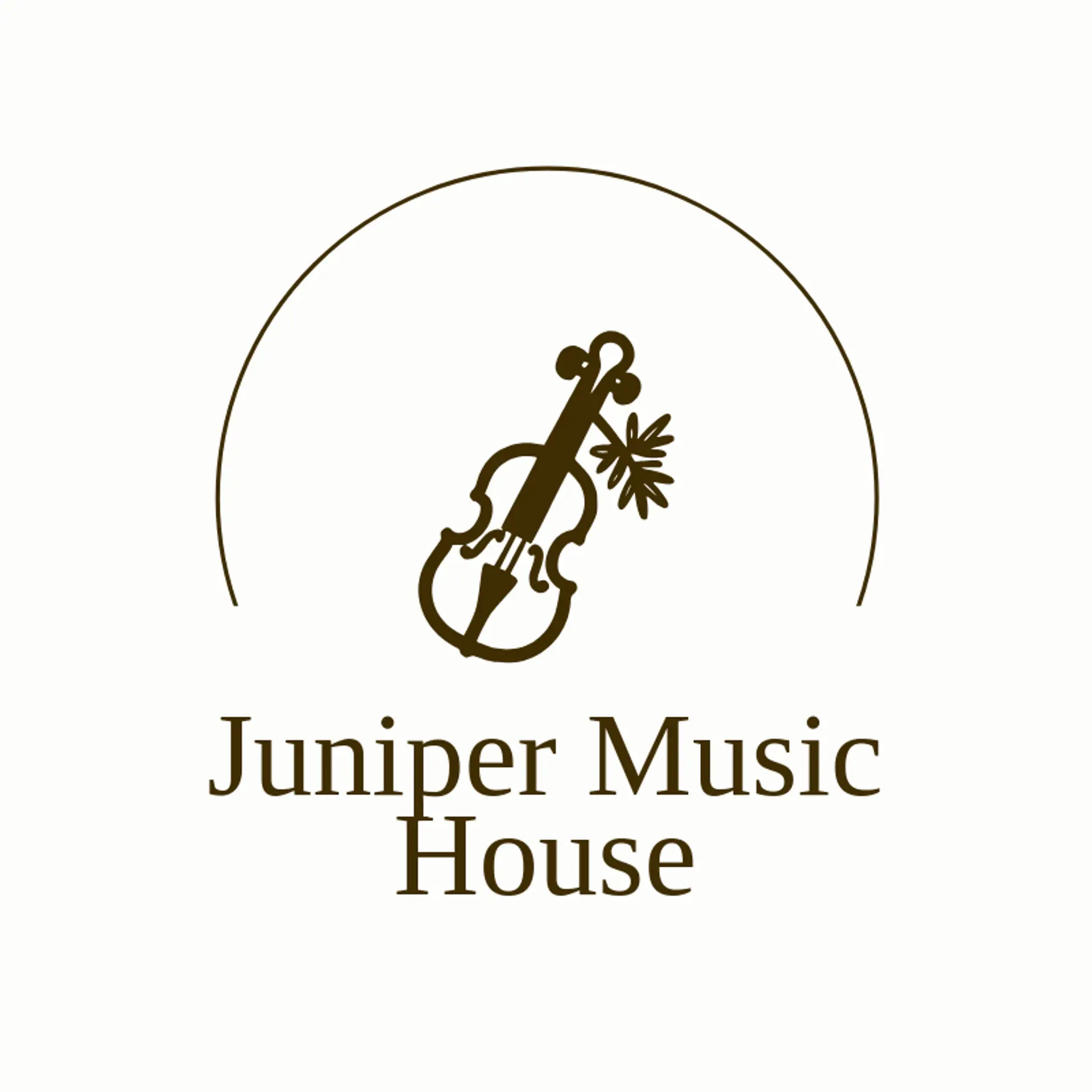 Juniper Music House logo for violin