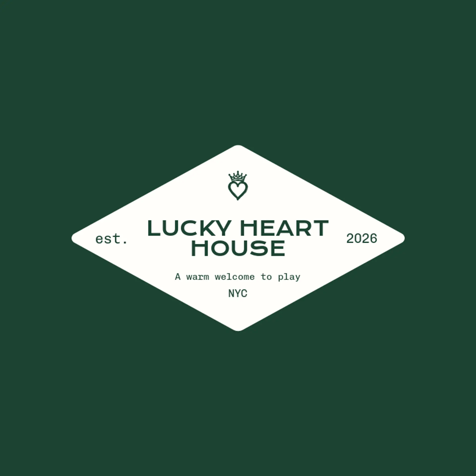 Lucky Heart House logo for casino