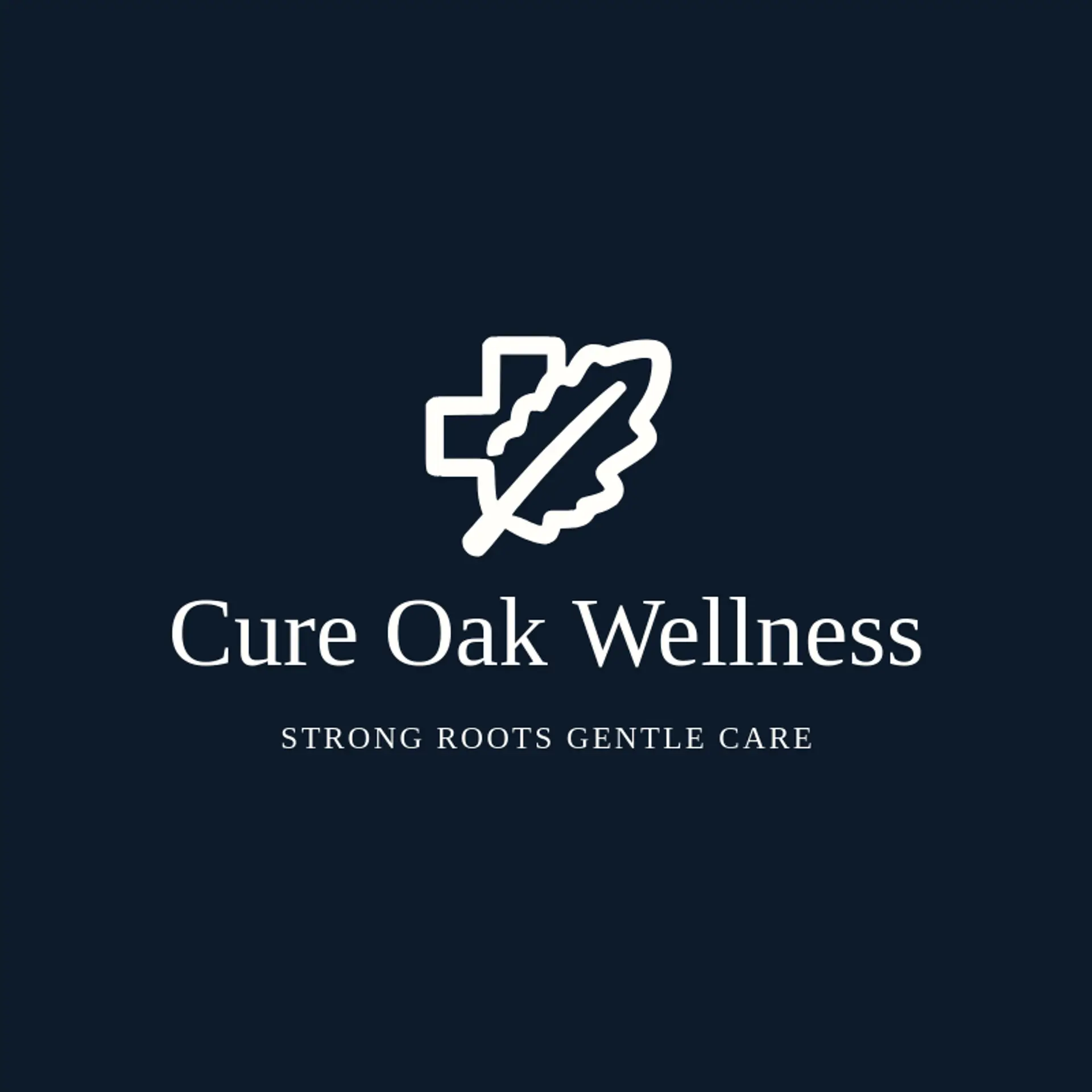 Cure Oak Wellness logo for cure