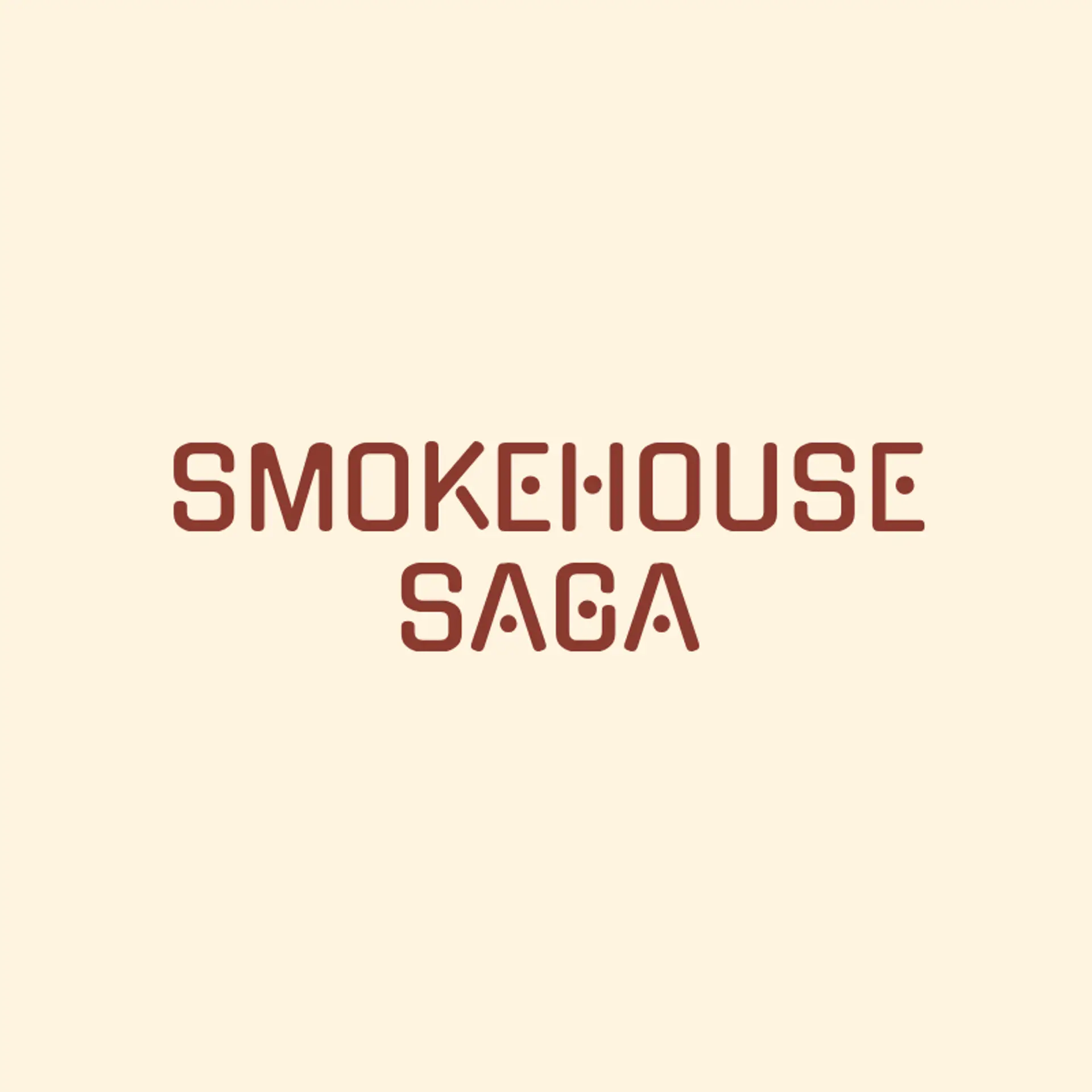Smokehouse Saga logo for bbq restaurant