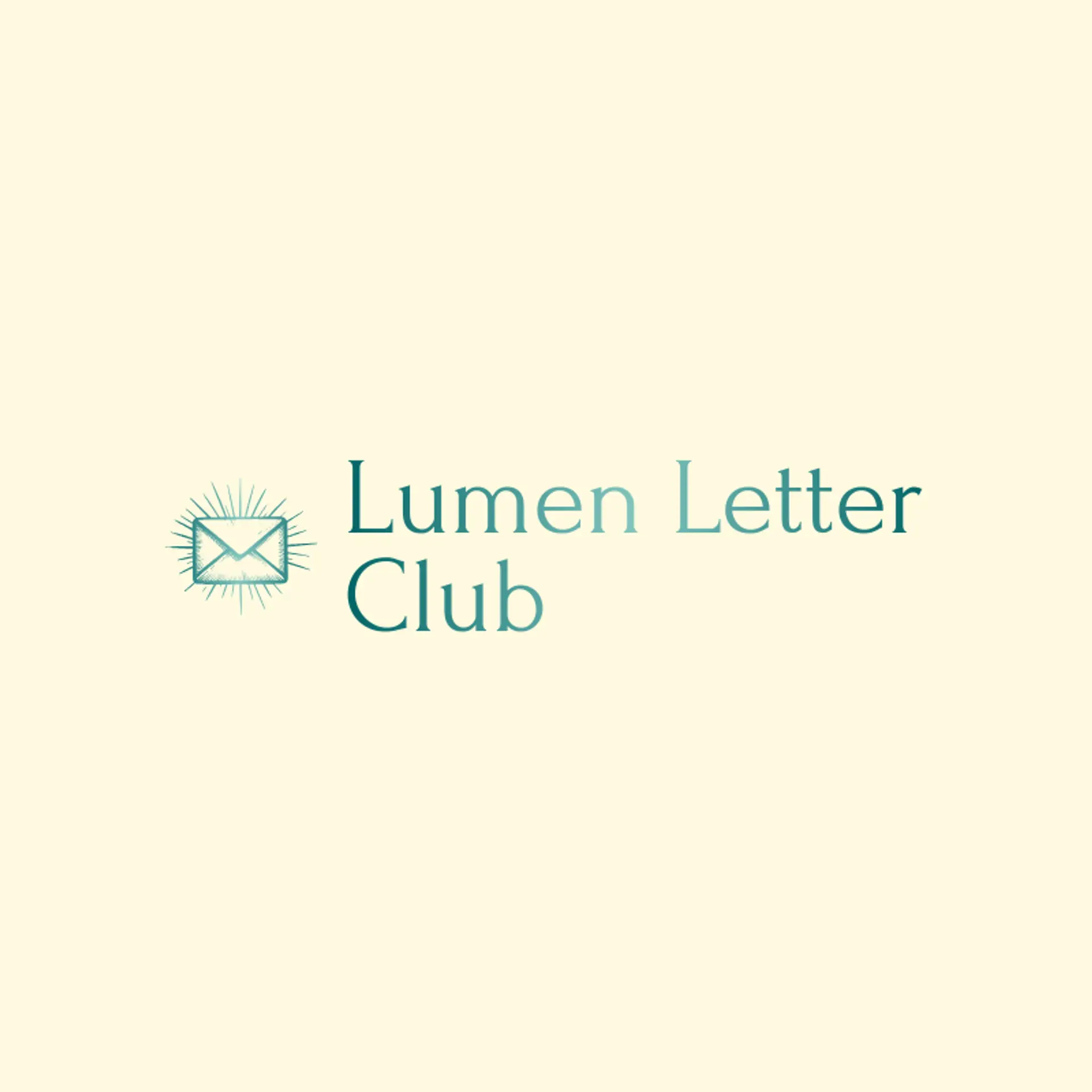 Lumen Letter Club logo for mail