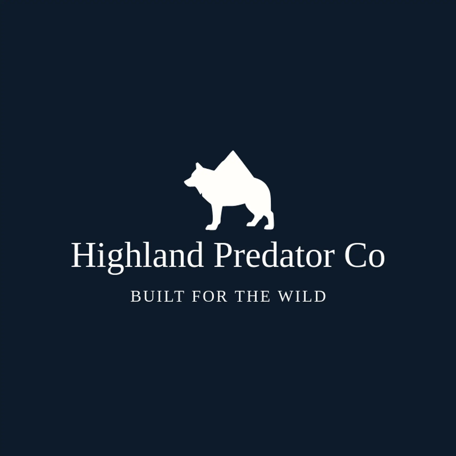 Highland Predator Co logo for apex predator
