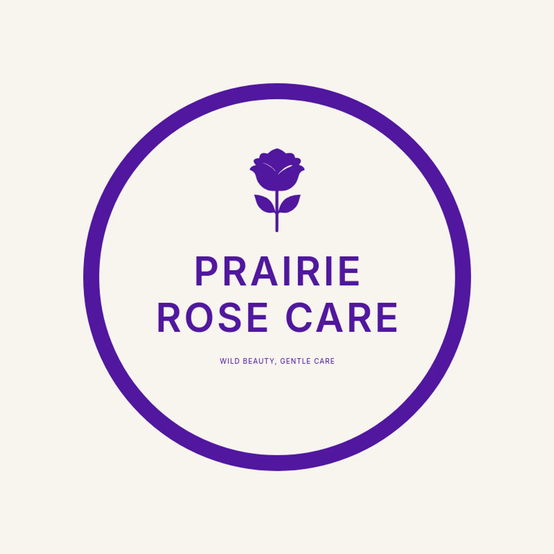 Prairie Rose Care logo for care