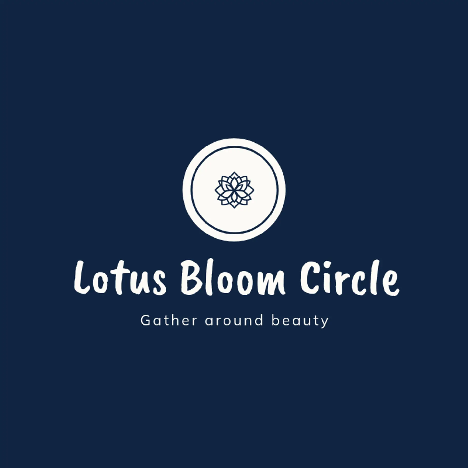 Lotus Bloom Circle logo for hindu