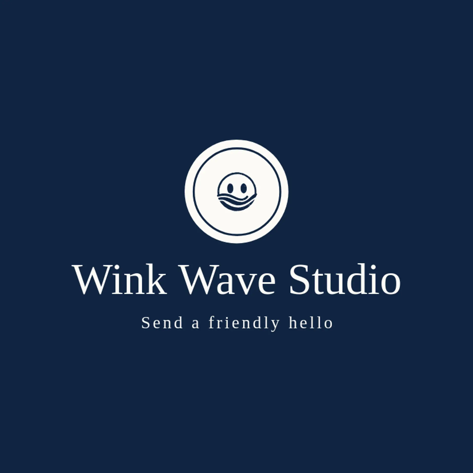 Wink Wave Studio logo for emoji