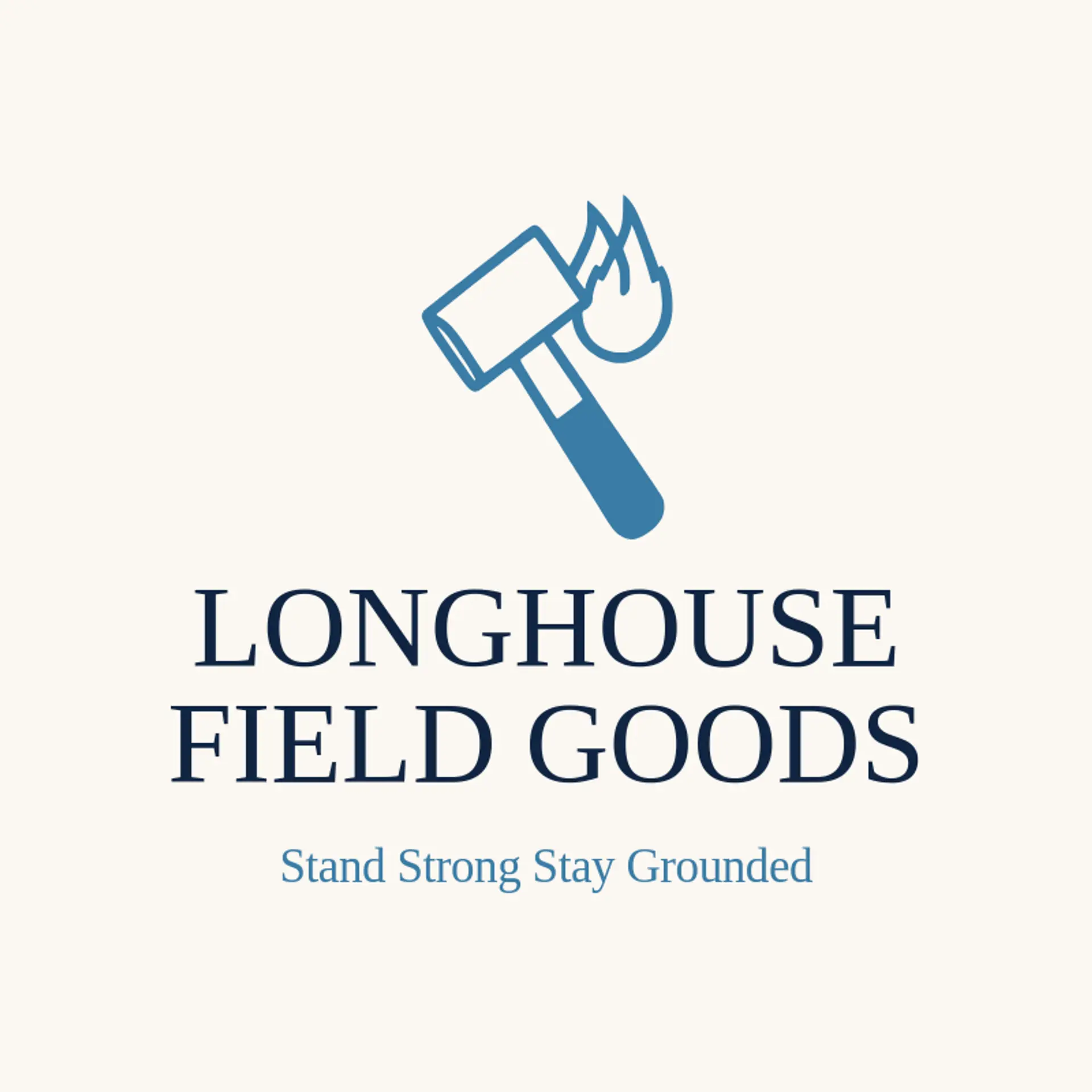 Longhouse Field Goods logo for masculine