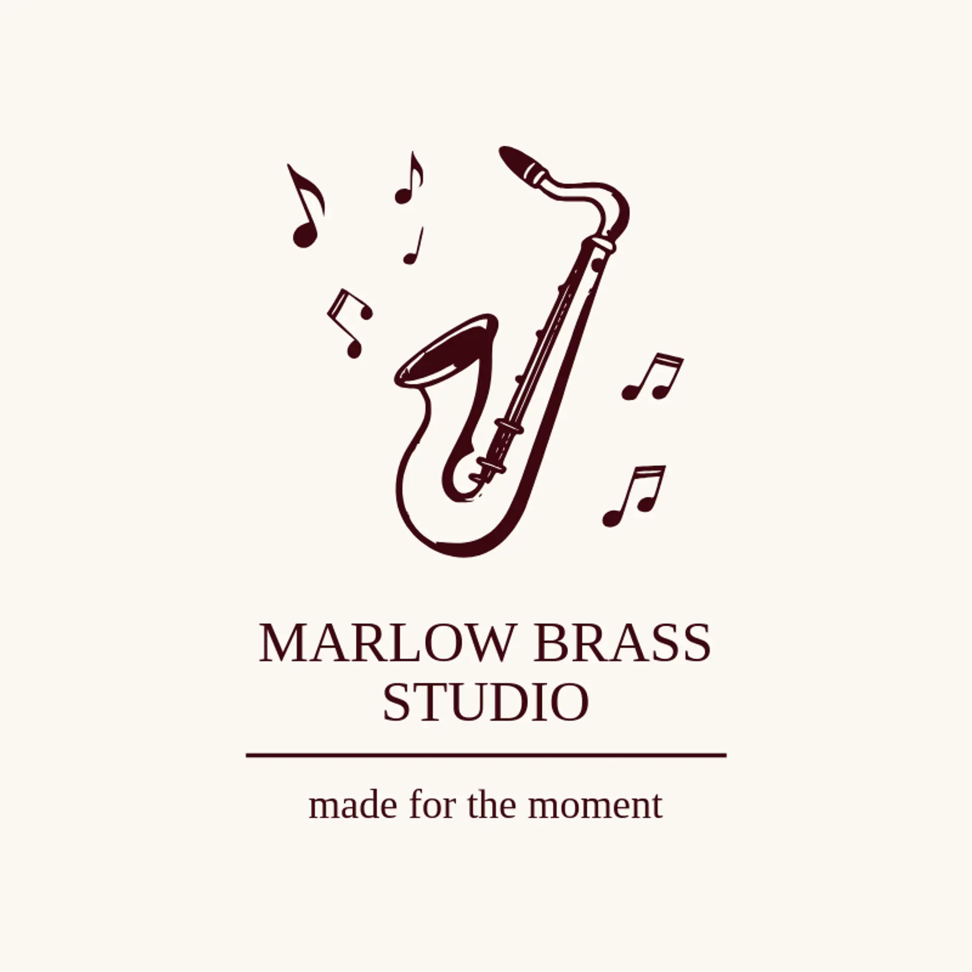 Marlow Brass Studio logo for jazz