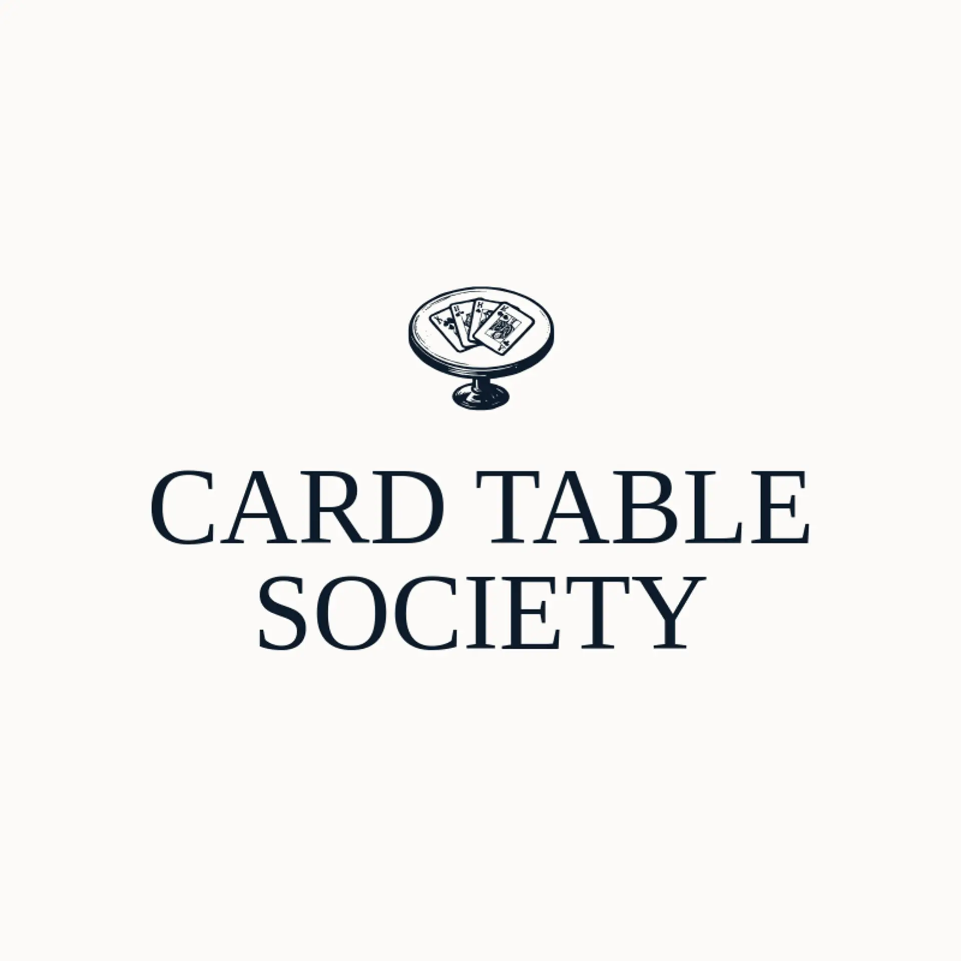 Card Table Society logo for playing cards