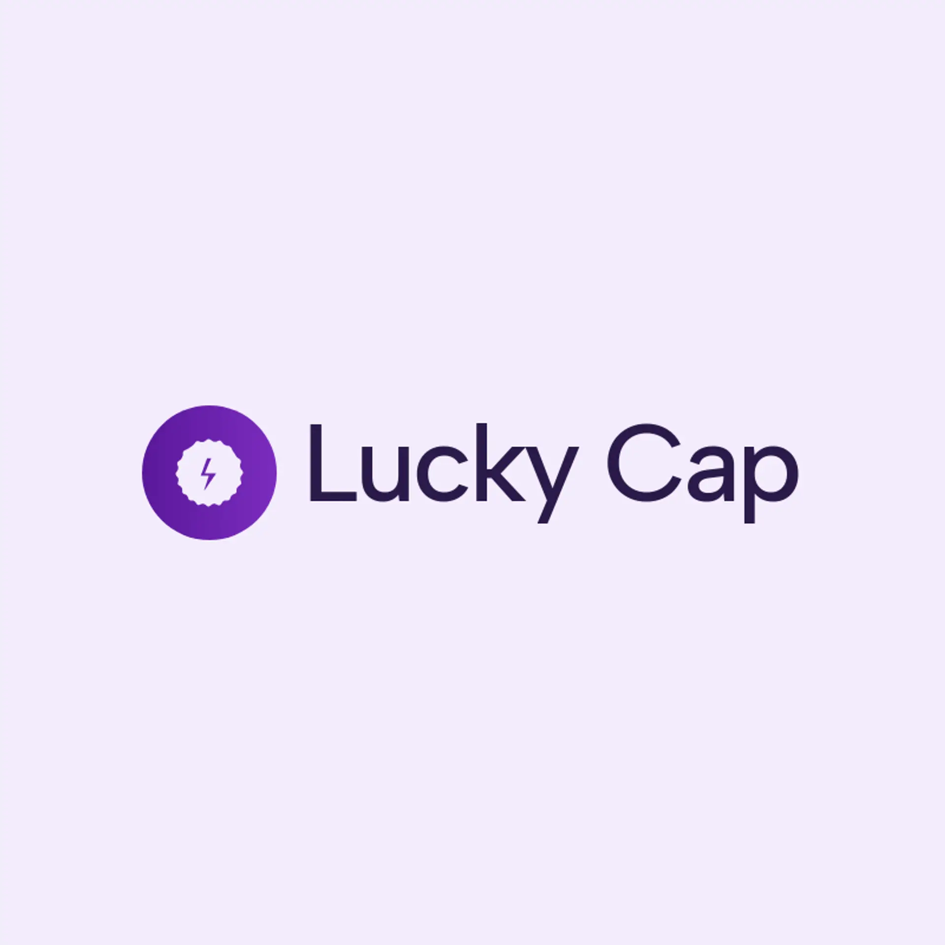 Lucky Cap logo for soda