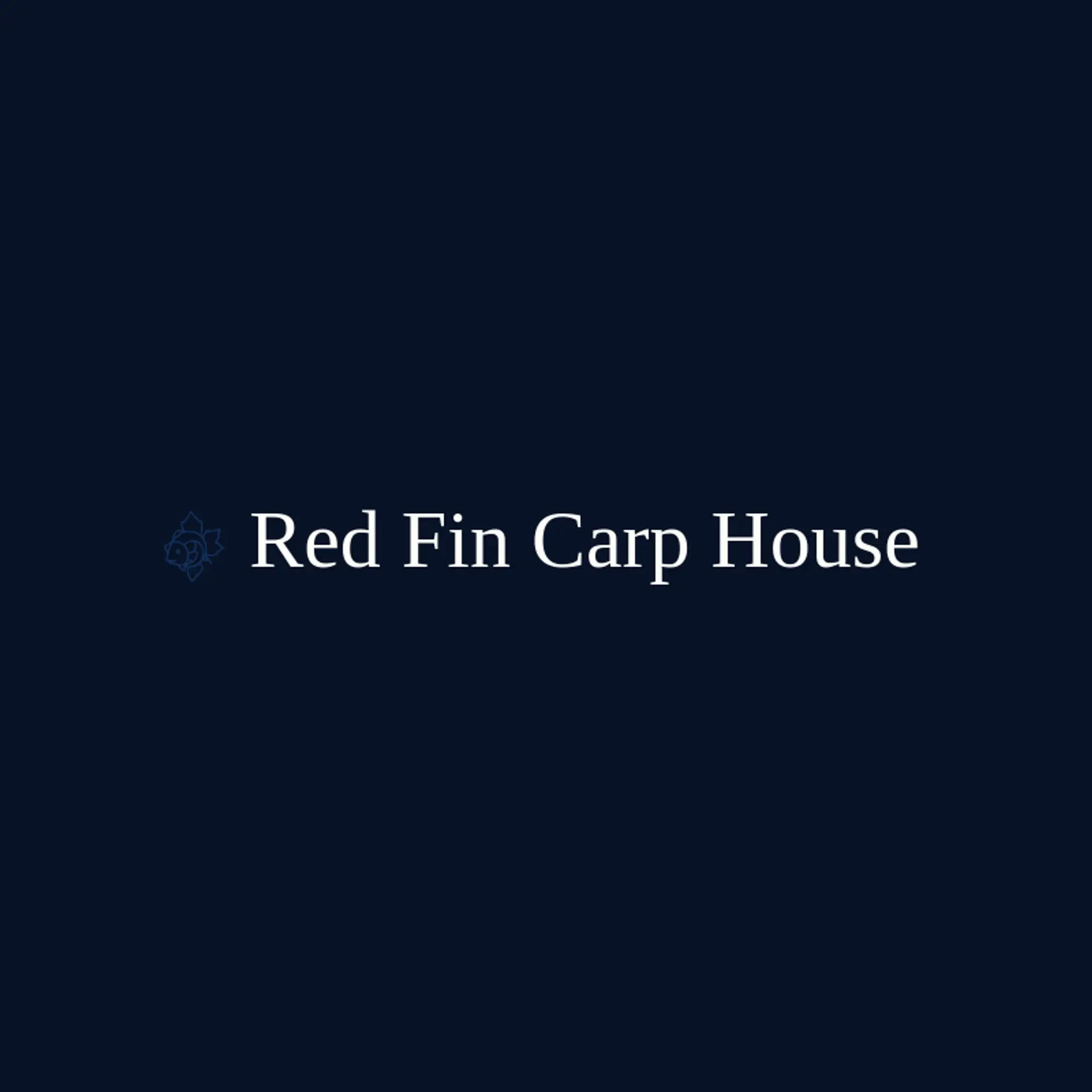 Red Fin Carp House logo for carp