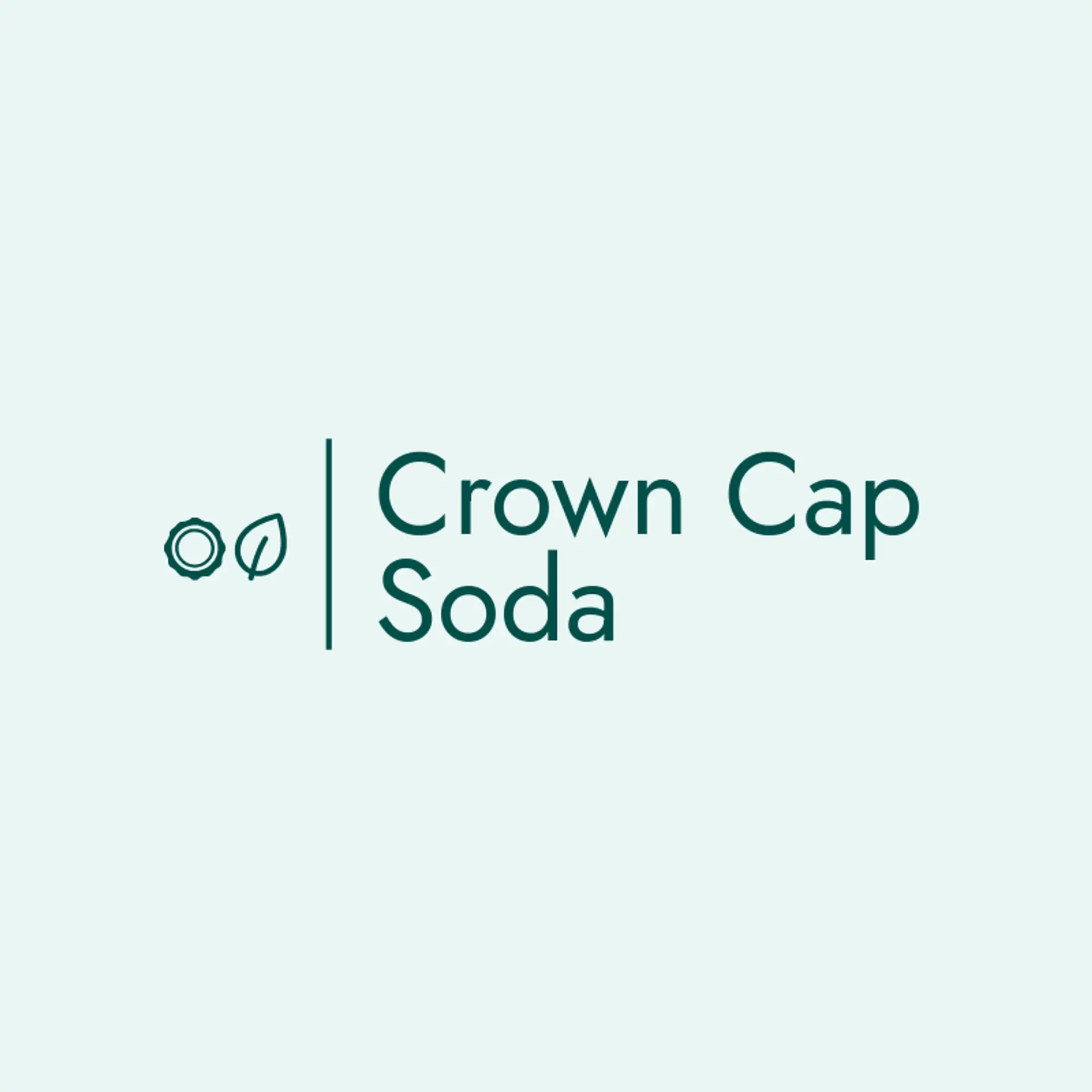 Crown Cap Soda logo for soda