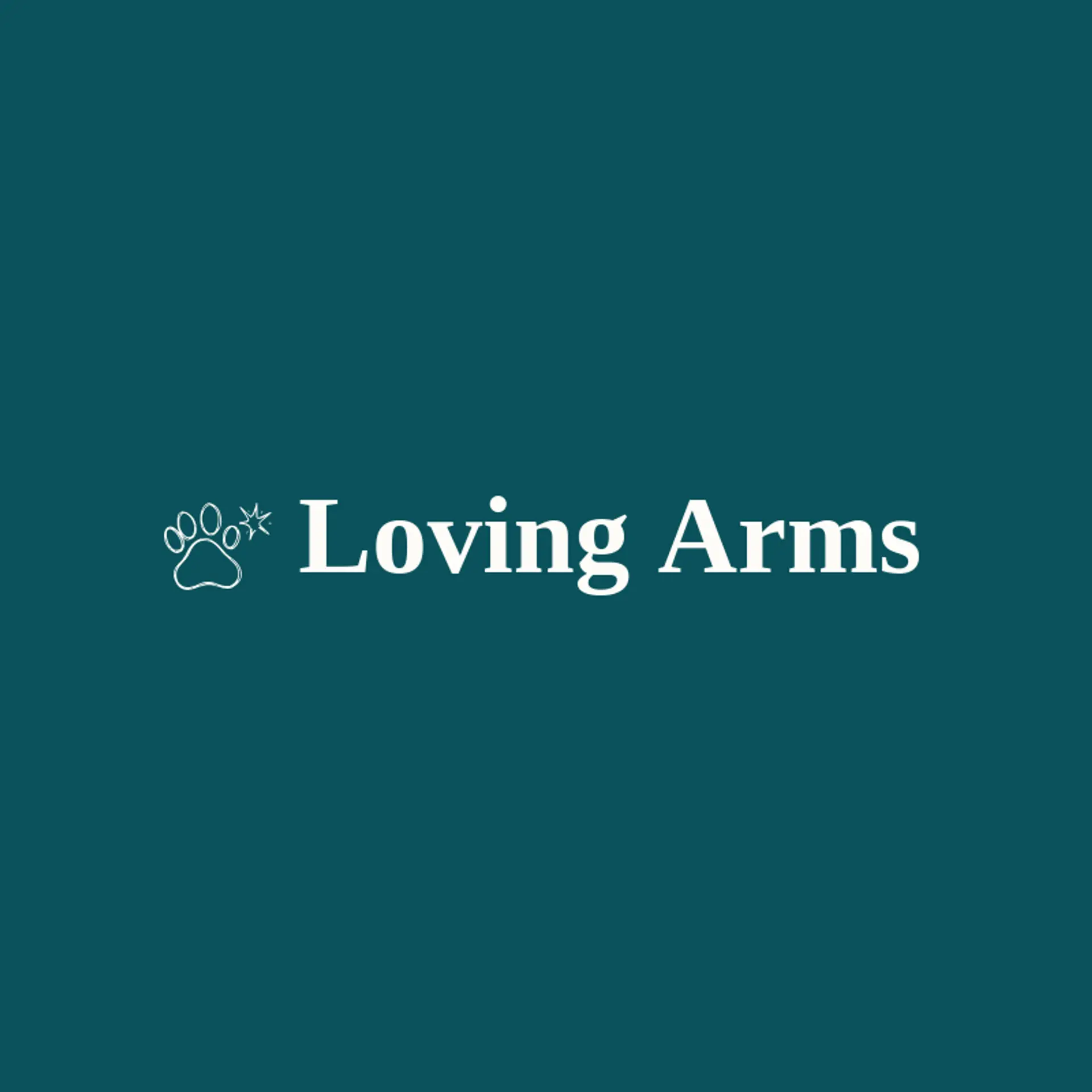 Loving Arms logo for animal shelter