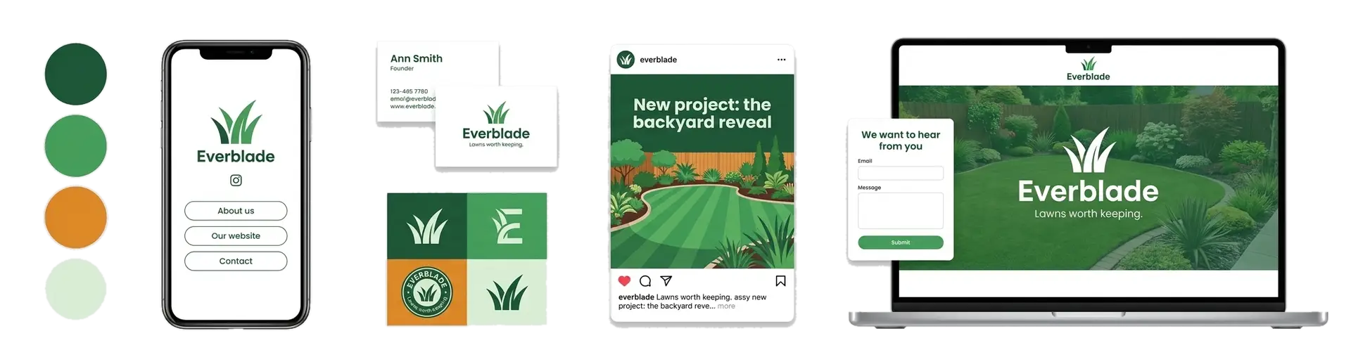 landscaping logo maker showcase brand on LOGO.com