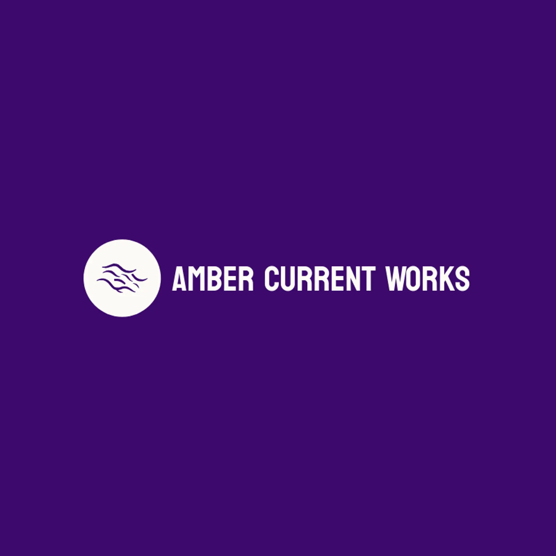 Amber Current Works logo for current