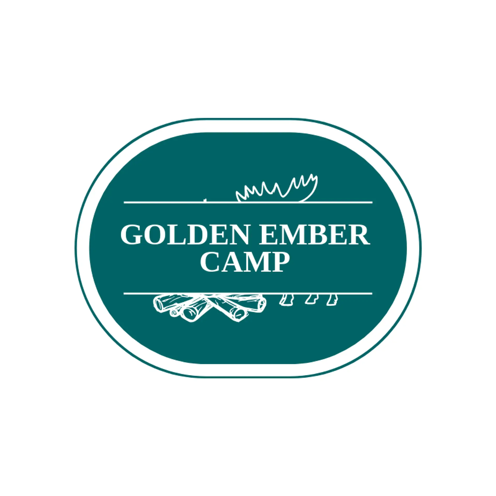 Golden Ember Camp logo for moose