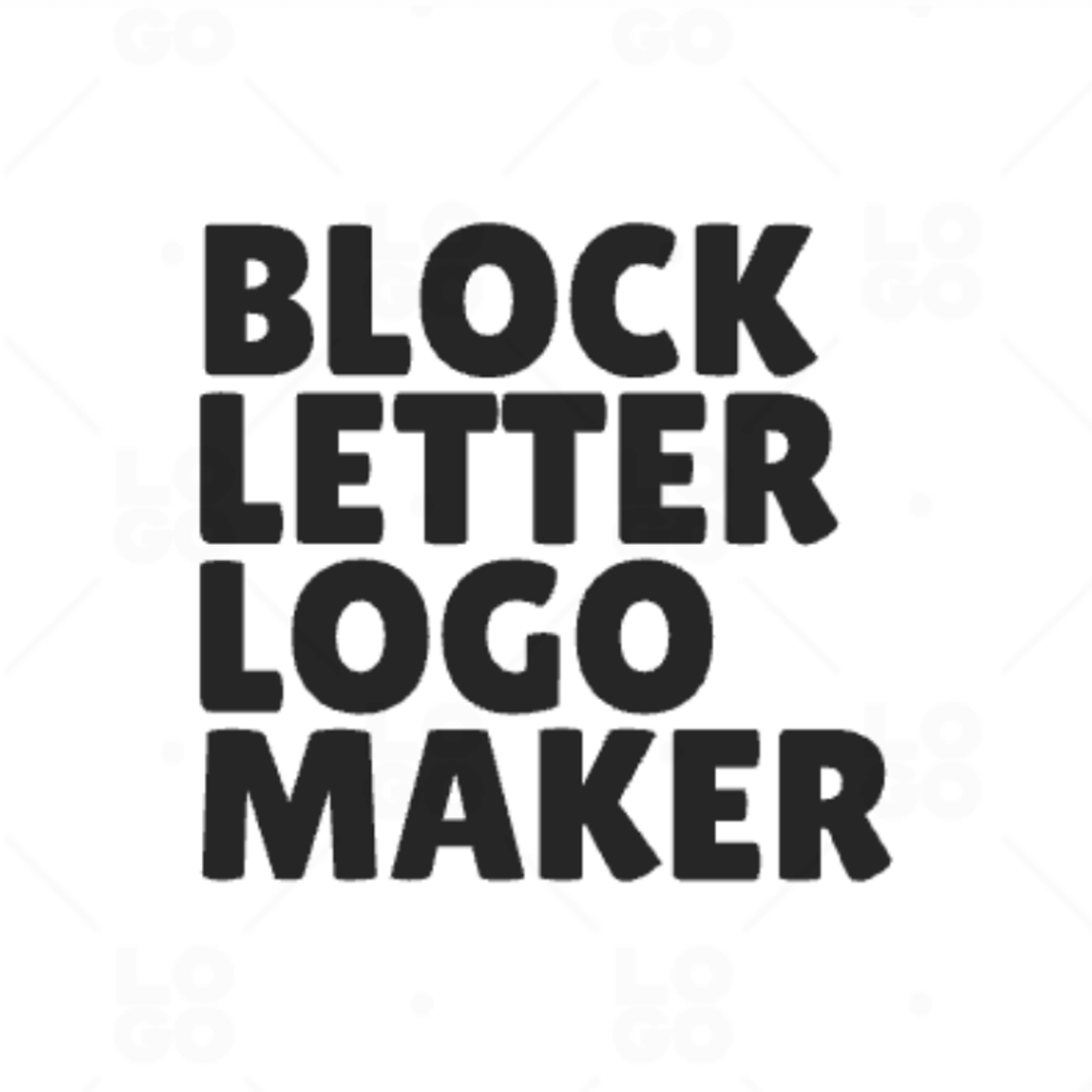 Block Letter Logo Maker