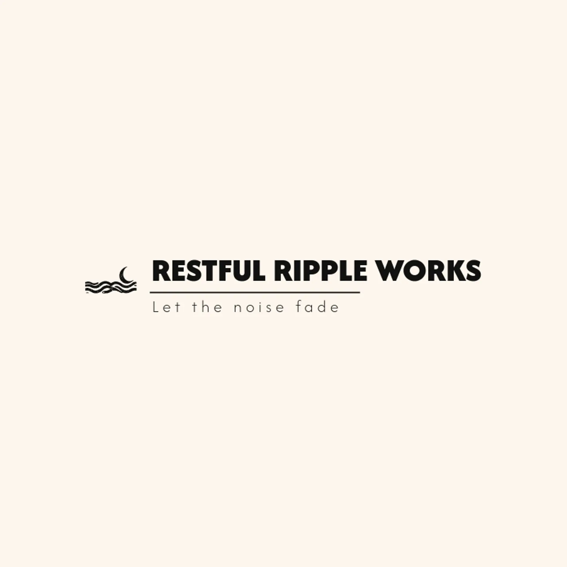 Restful Ripple Works logo for asmr