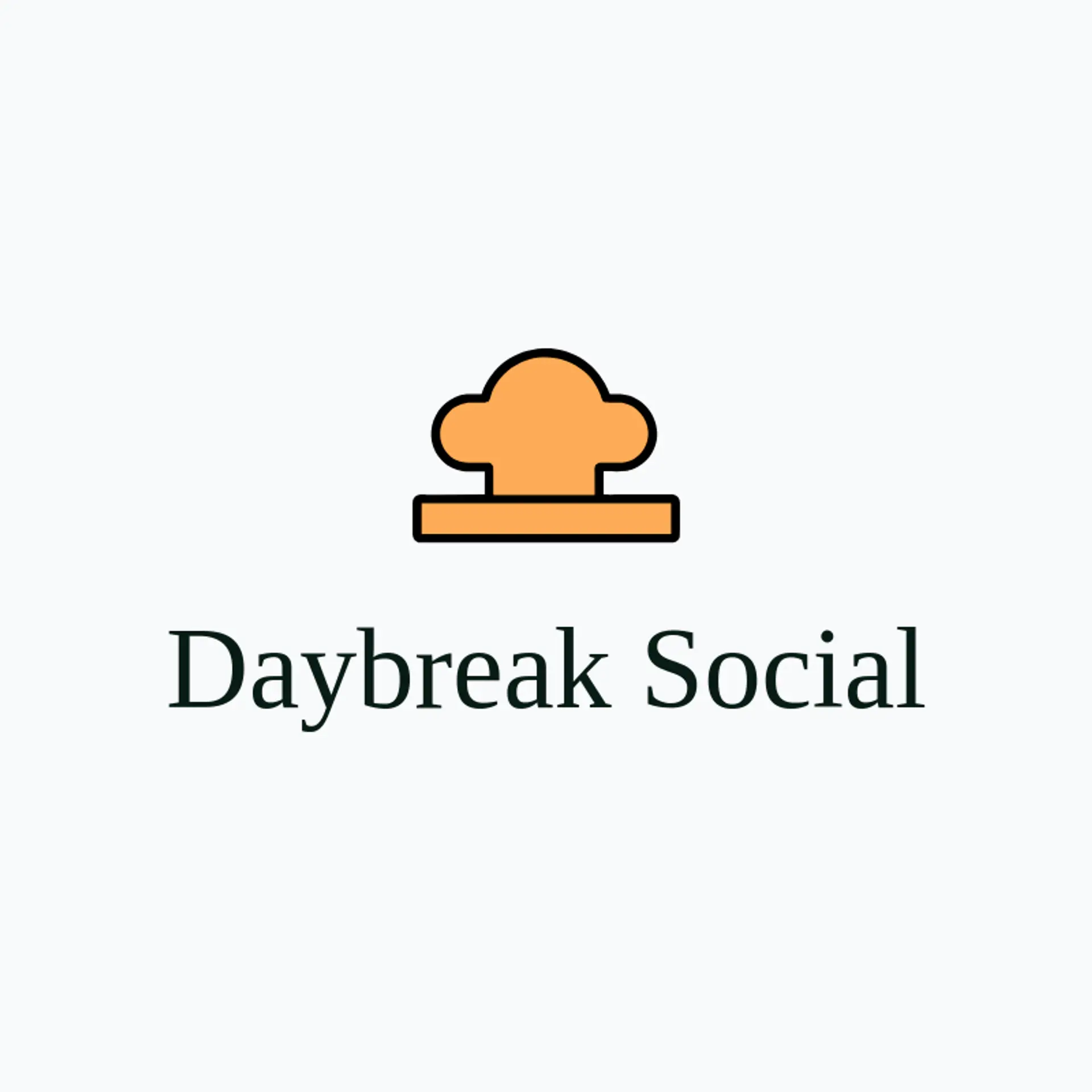 Daybreak Social logo for sunset