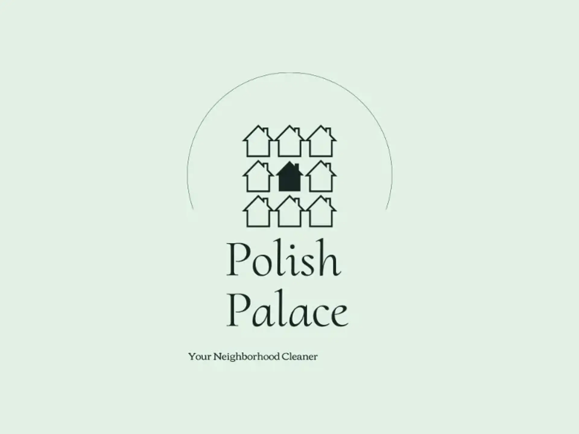 polish palace cleaning business logo