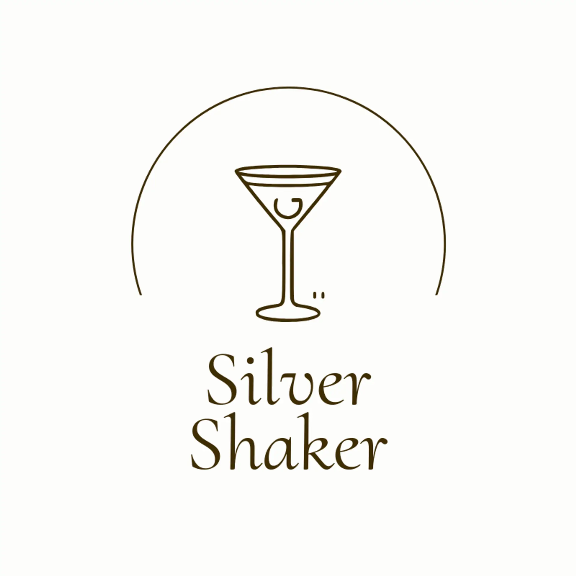 Silver Shaker logo for martini