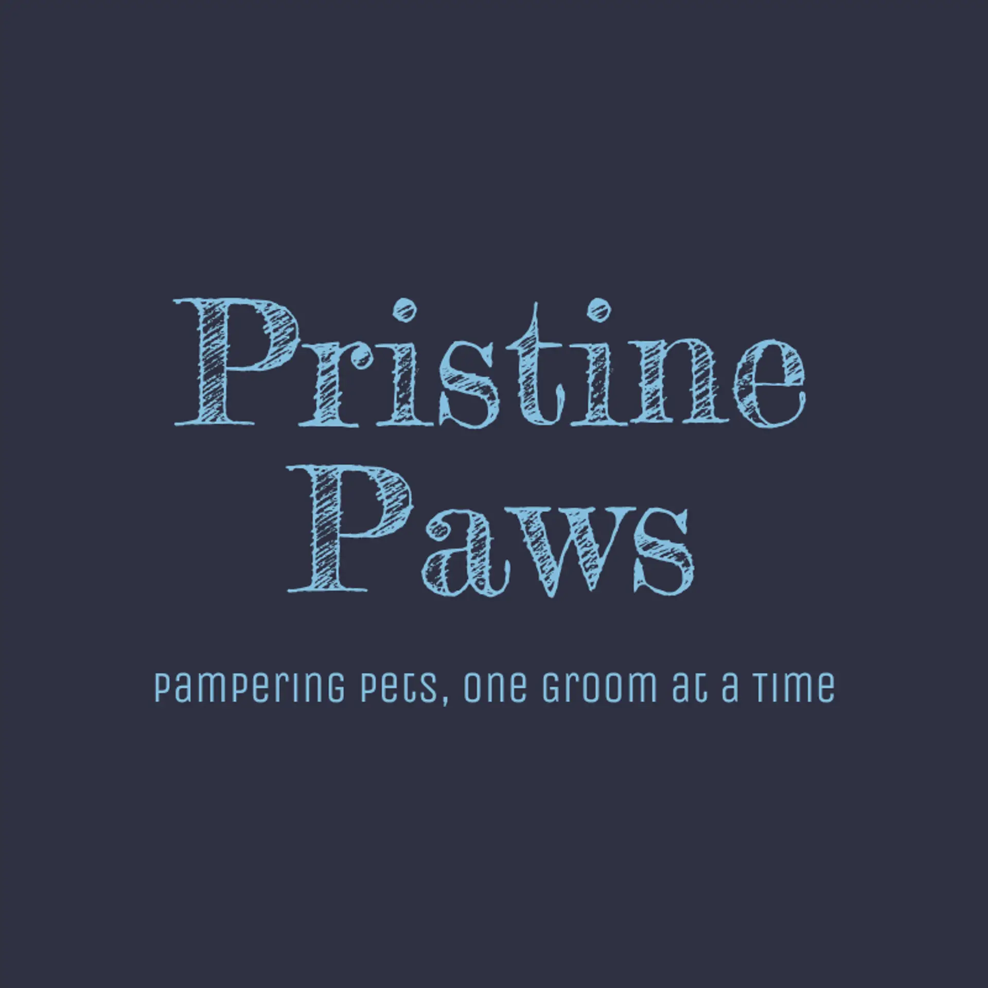 Paws & Whiskers Grooming logo for grooming salon